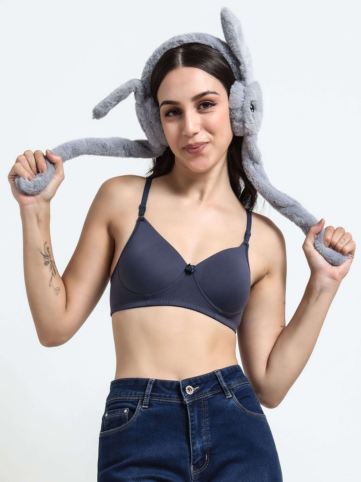 H&F Women's Everyday Non Wired Full Coverage T-shirt Padded Bra