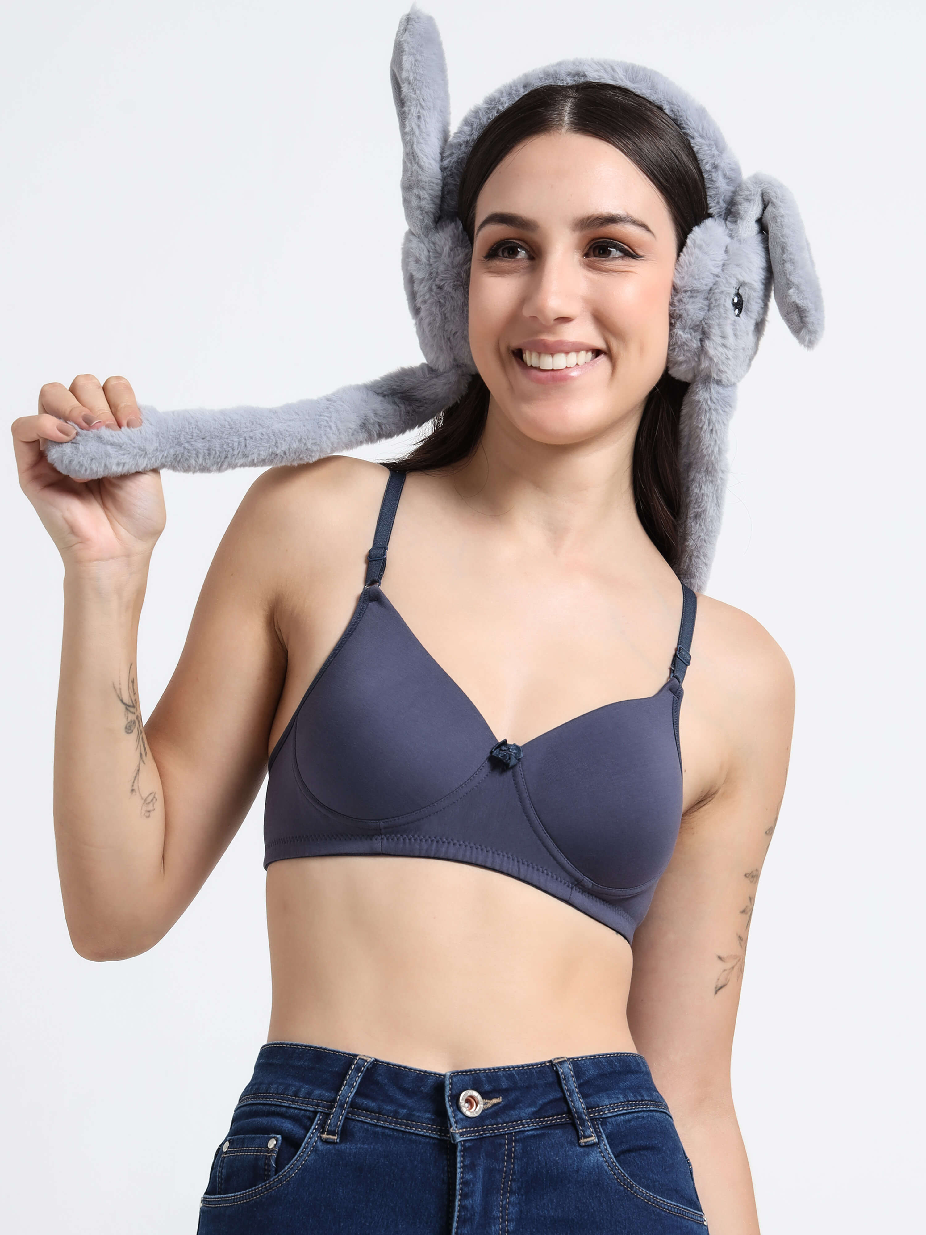 H&F Women's Everyday Non Wired Full Coverage T-shirt Padded Bra