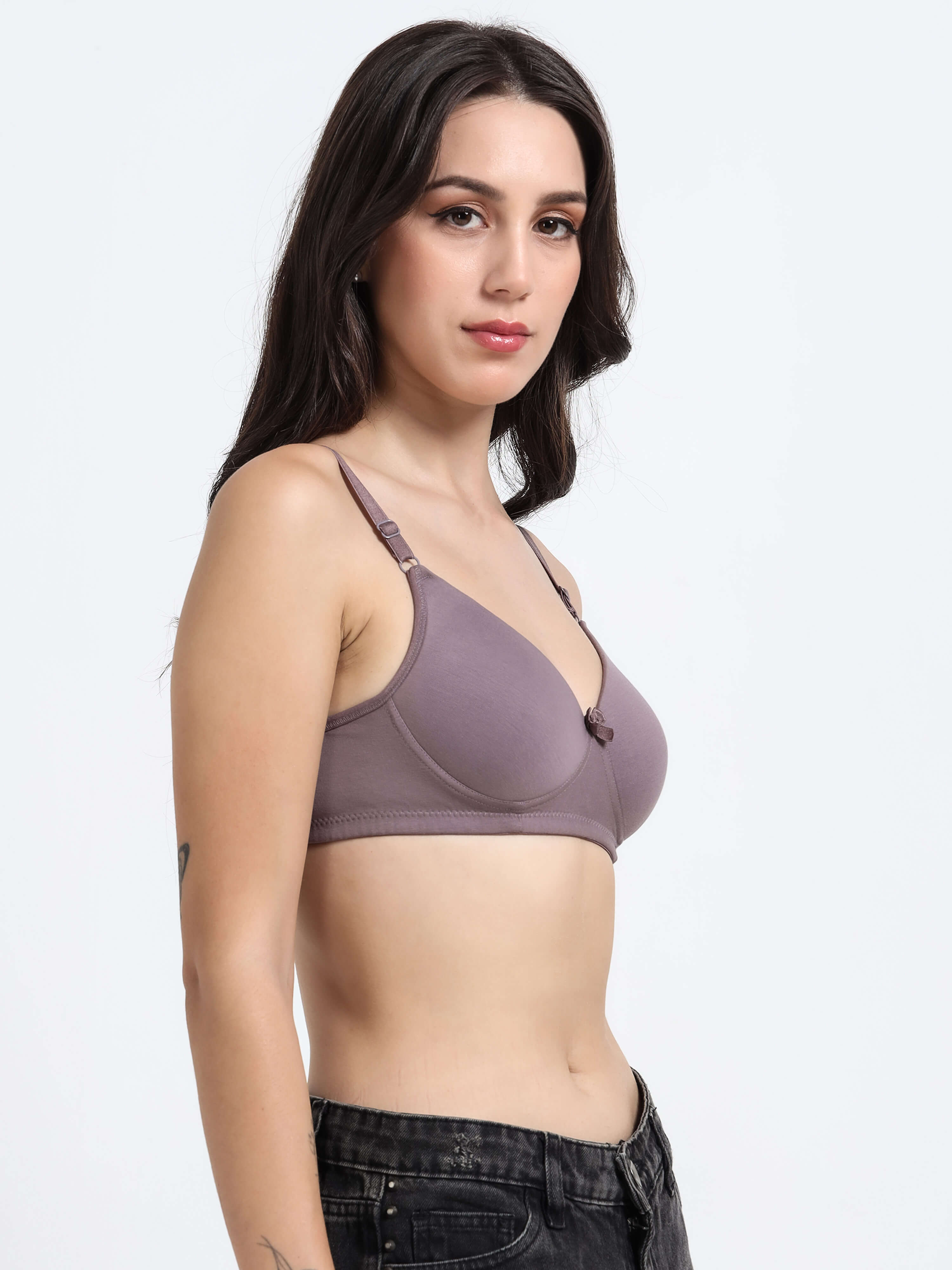 H&F Women's Everyday Non Wired Full Coverage T-shirt Padded Bra