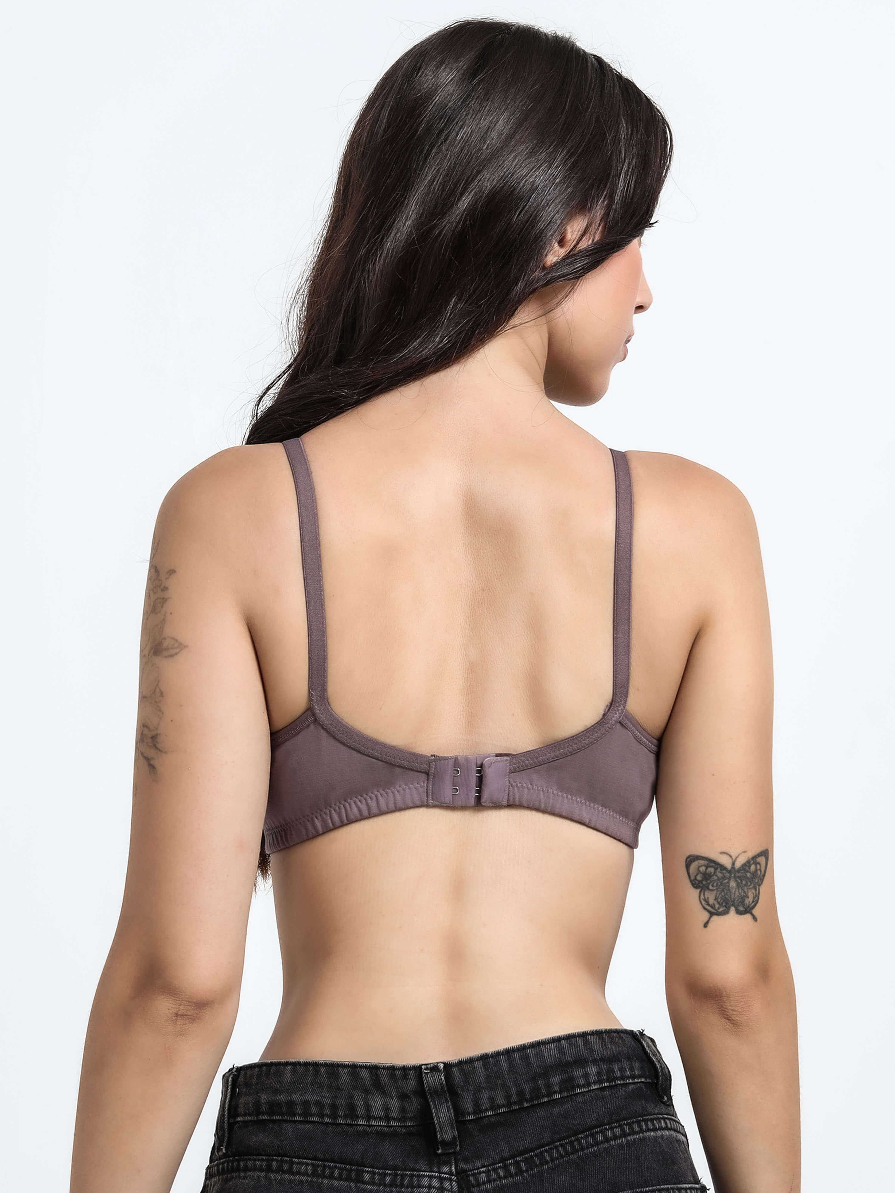 H&F Women's Everyday Non Wired Full Coverage T-shirt Padded Bra