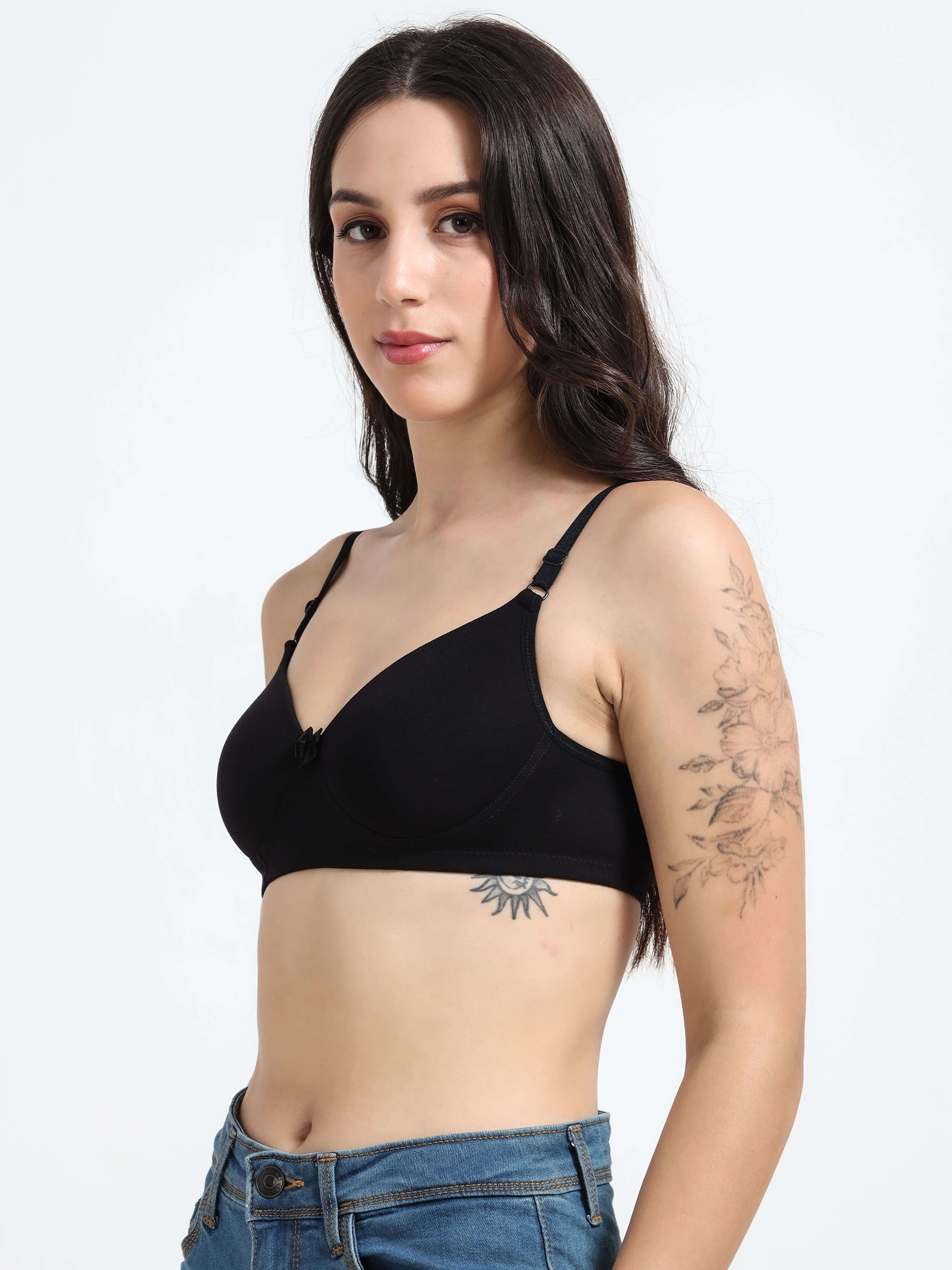 H&F Women's Everyday Non Wired Full Coverage T-shirt Padded Bra