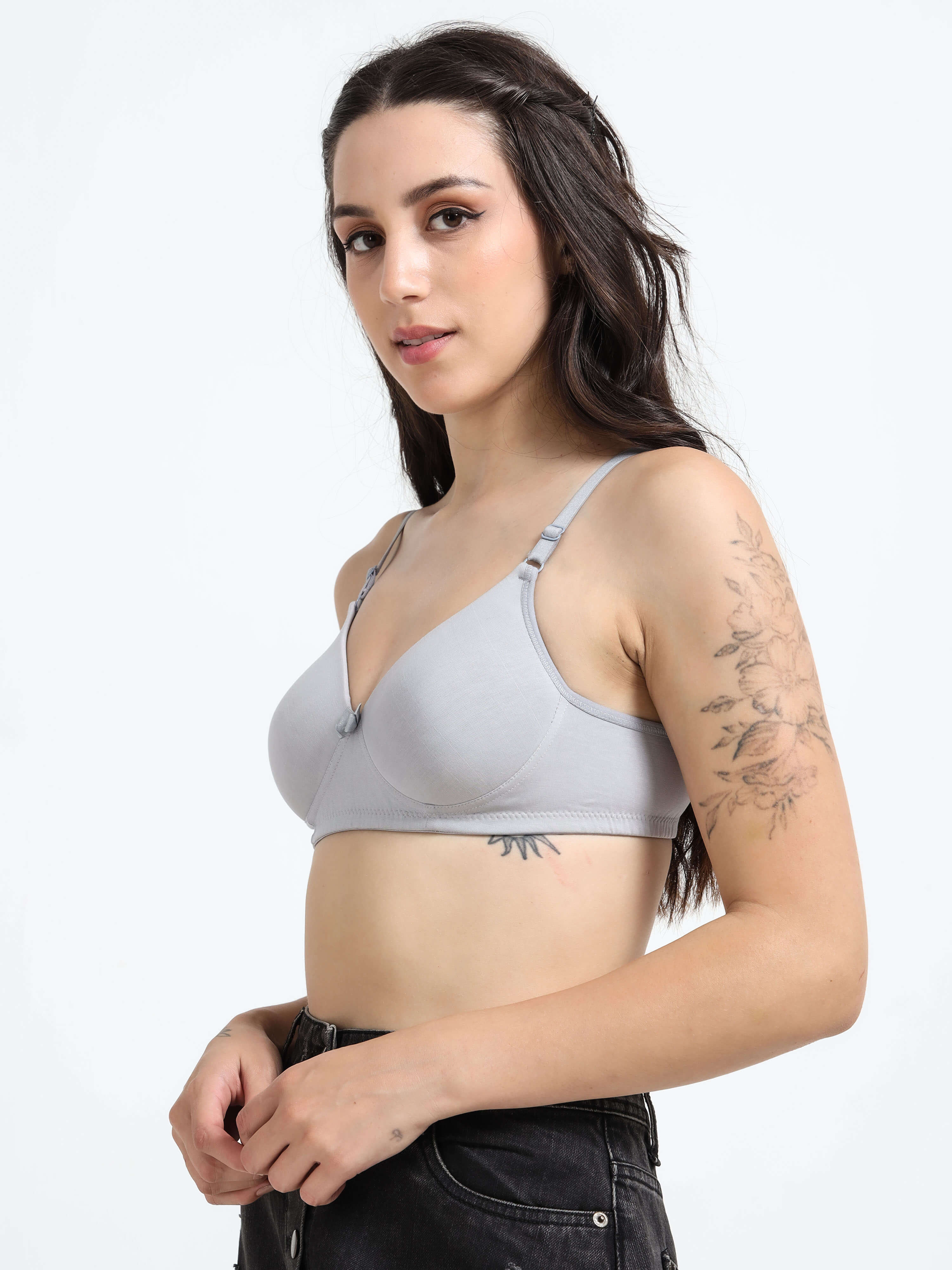 H&F Women's Everyday Non Wired Full Coverage T-shirt Padded Bra