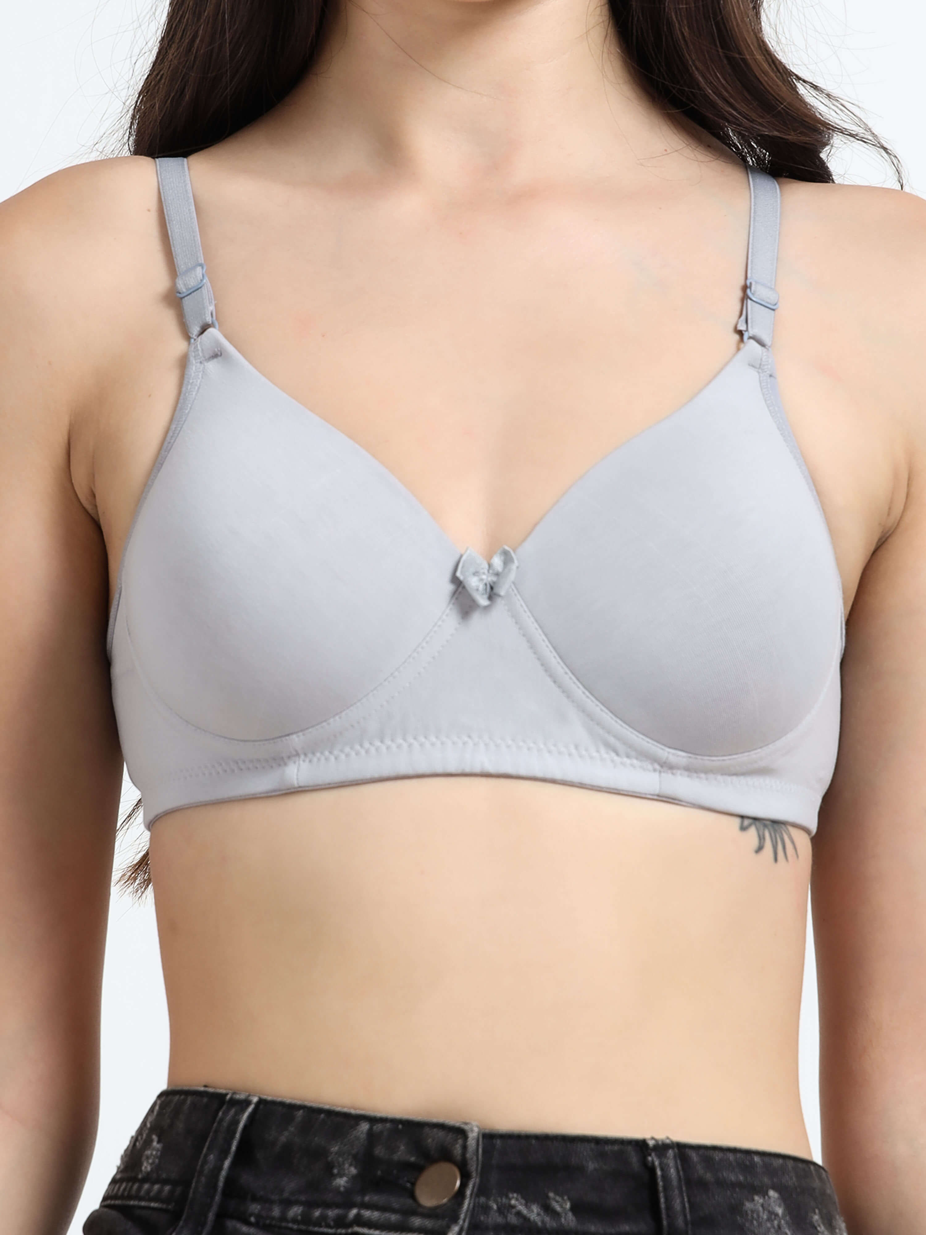 H&F Women's Everyday Non Wired Full Coverage T-shirt Padded Bra