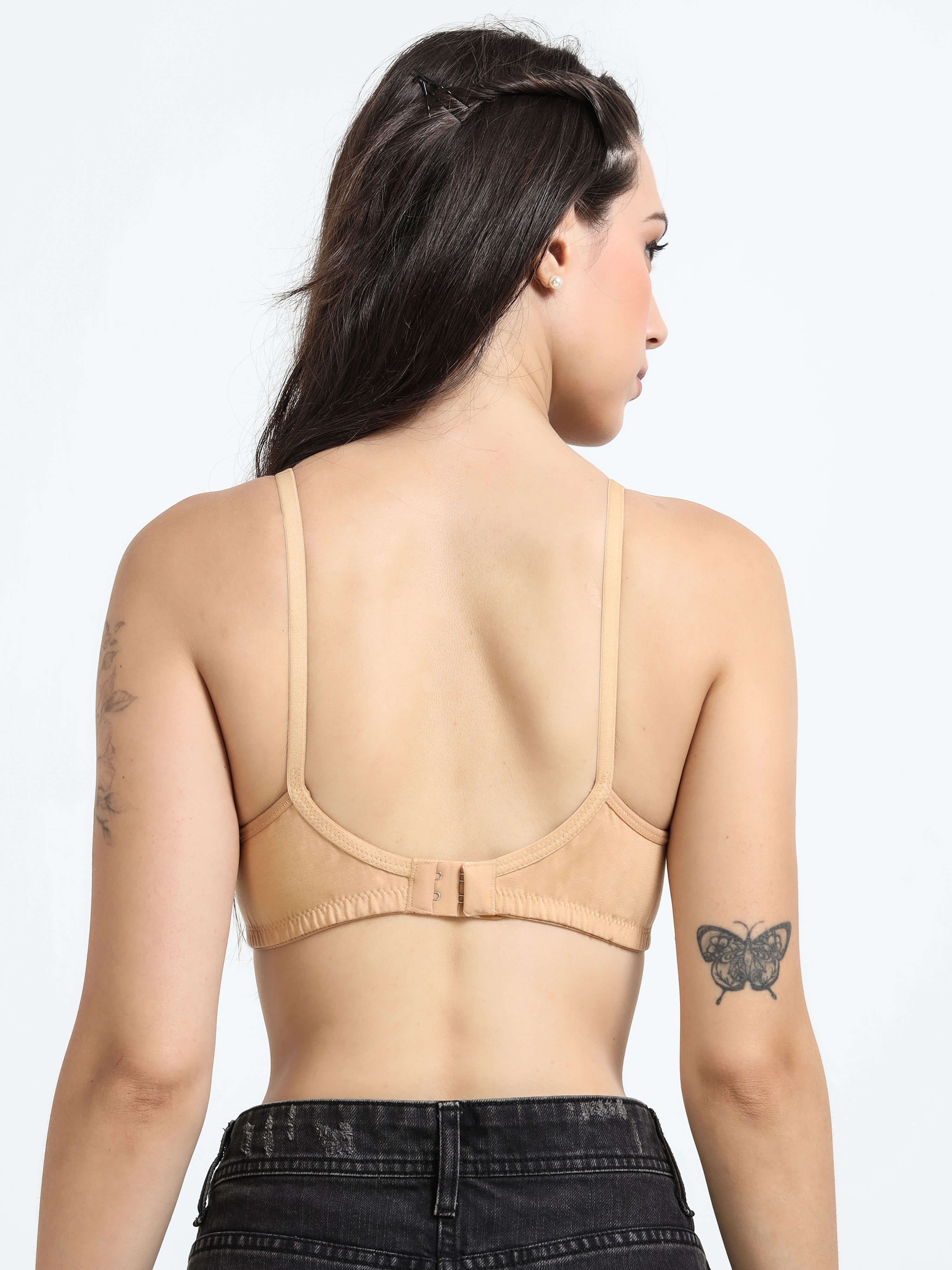 H&F Women's Everyday Non Wired Full Coverage T-shirt Padded Bra