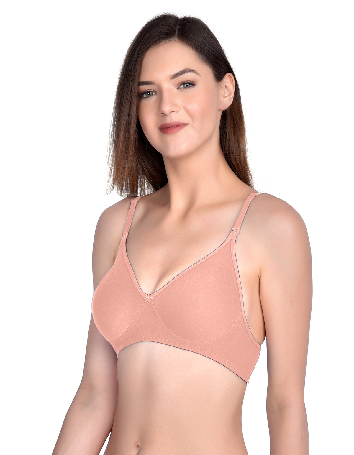 H&F Non-Padded Wirefree Full Coverage Cotton Rich T-shirt Bra