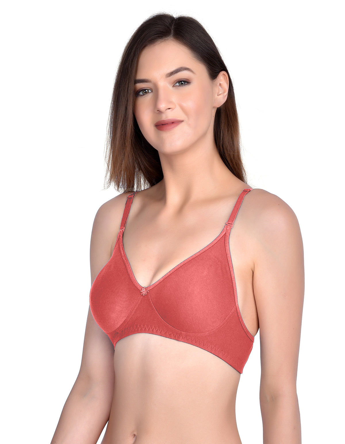 H&F Non-Padded Wirefree Full Coverage Cotton Rich T-shirt Bra