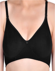 H&F Non-Padded Wirefree Full Coverage Cotton Rich T-shirt Bra