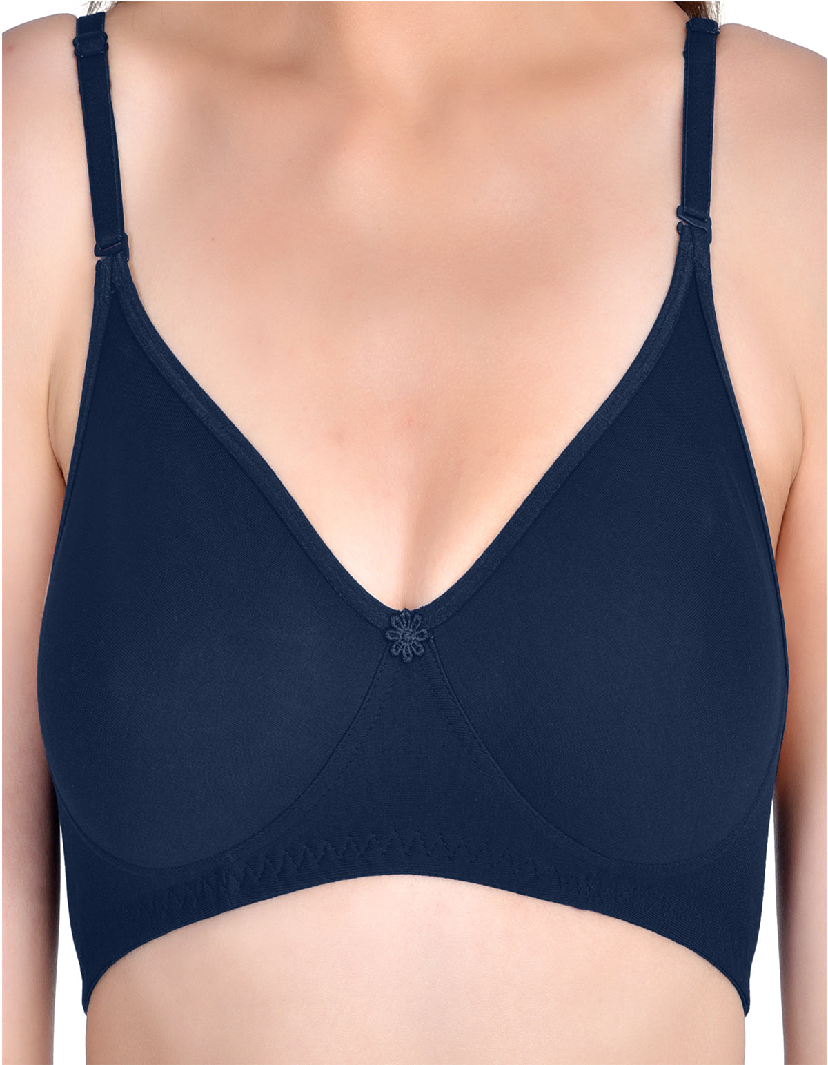 H&F Non-Padded Wirefree Full Coverage Cotton Rich T-shirt Bra