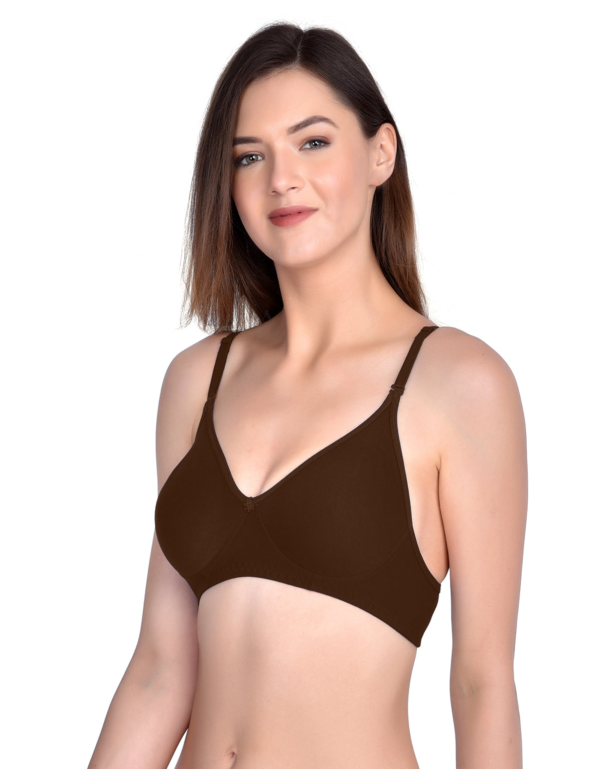 H&F Non-Padded Wirefree Full Coverage Cotton Rich T-shirt Bra