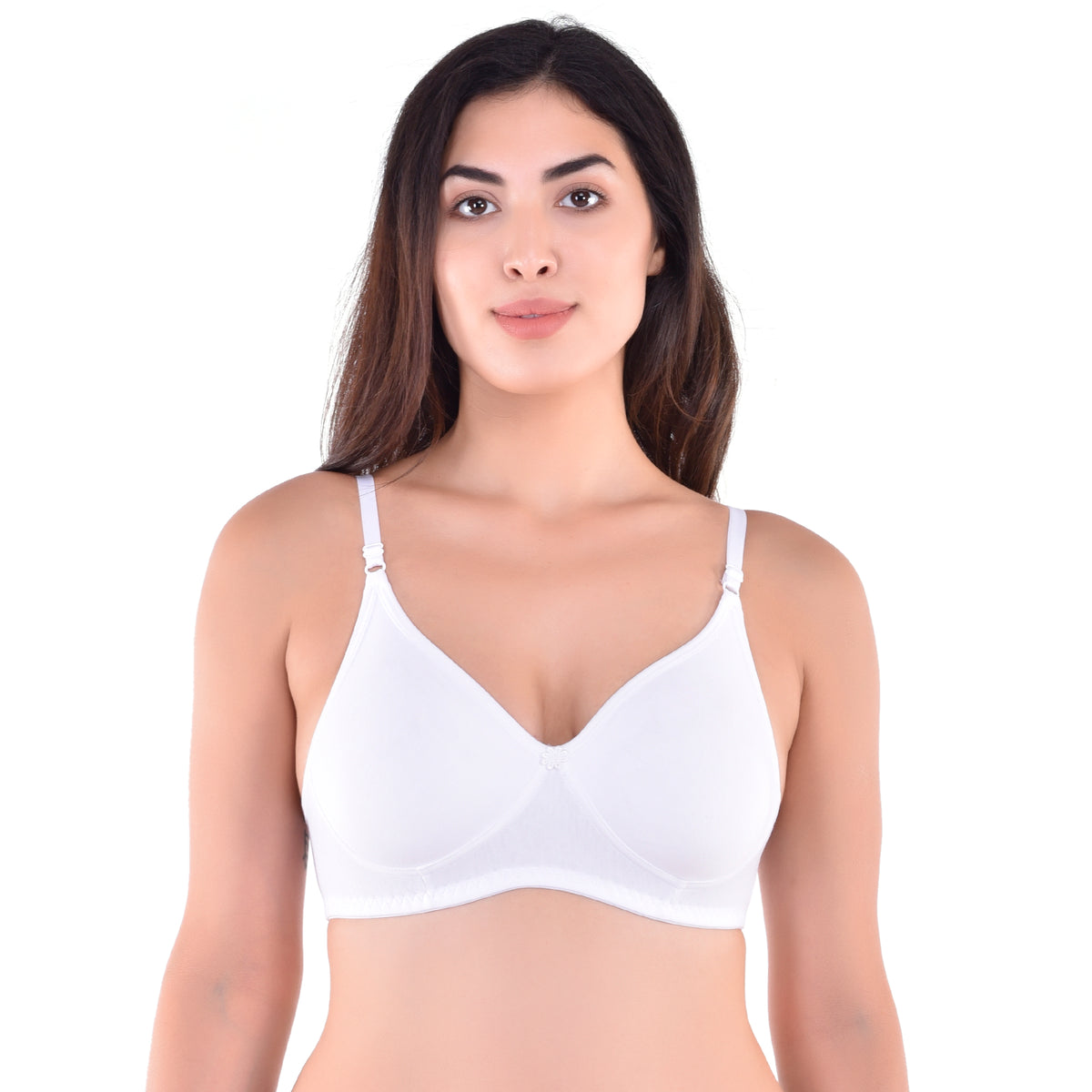 H&F Non-Padded Non-Wired Full Coverage Cotton Rich T-shirt Bra