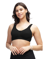 H&F Women's Non Padded Wired free Side Support Shaper Full Coverage Everyday Cotton-Rich Fabric T-Shirt Bra