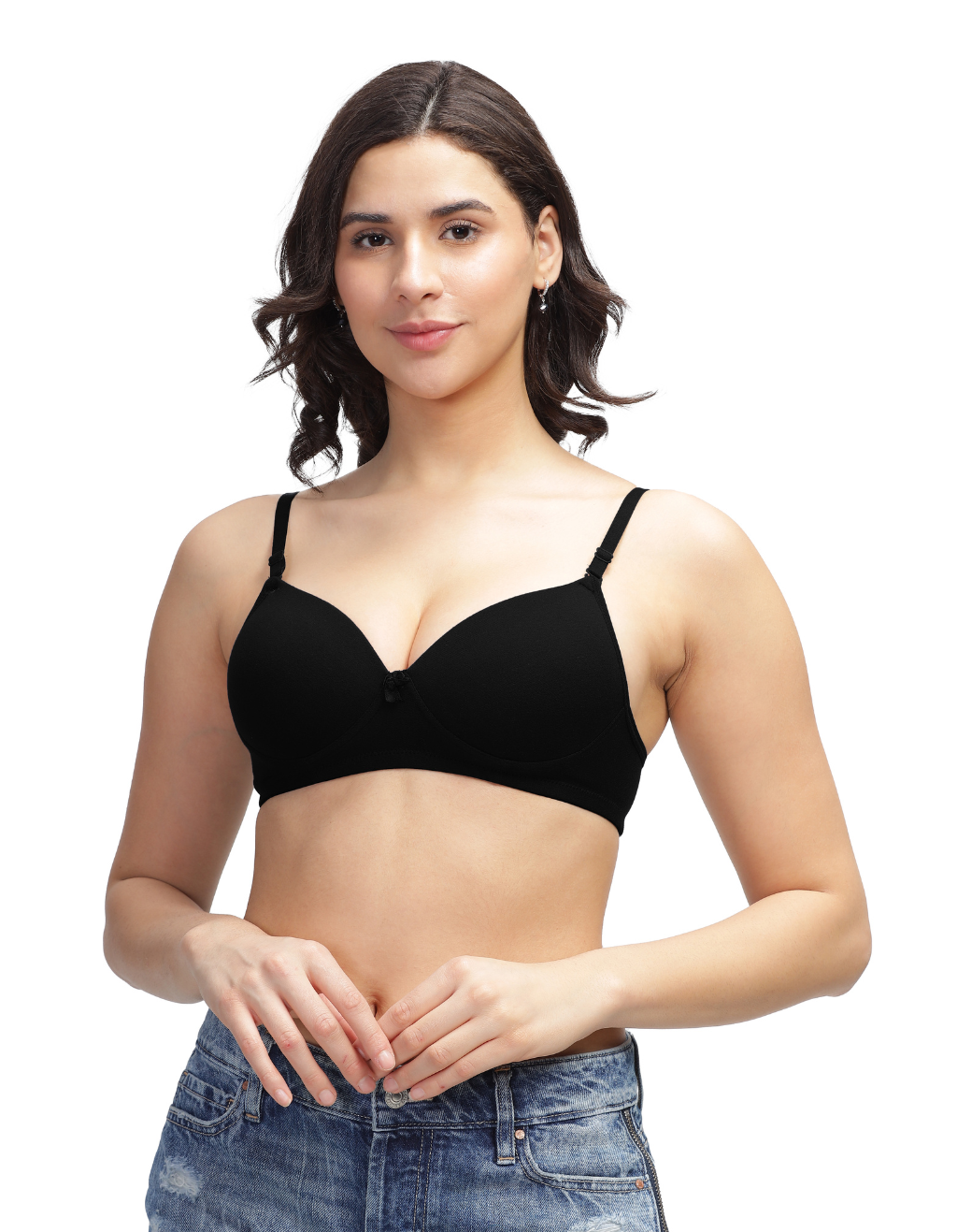 H&F Women's Everyday Padded Non Wired Full Coverage T-shirt Bra