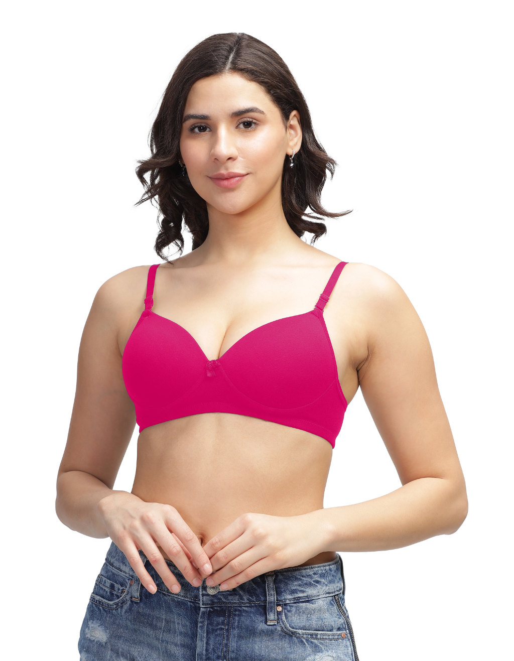 H&F Women's Everyday Padded Non Wired Full Coverage T-shirt Bra