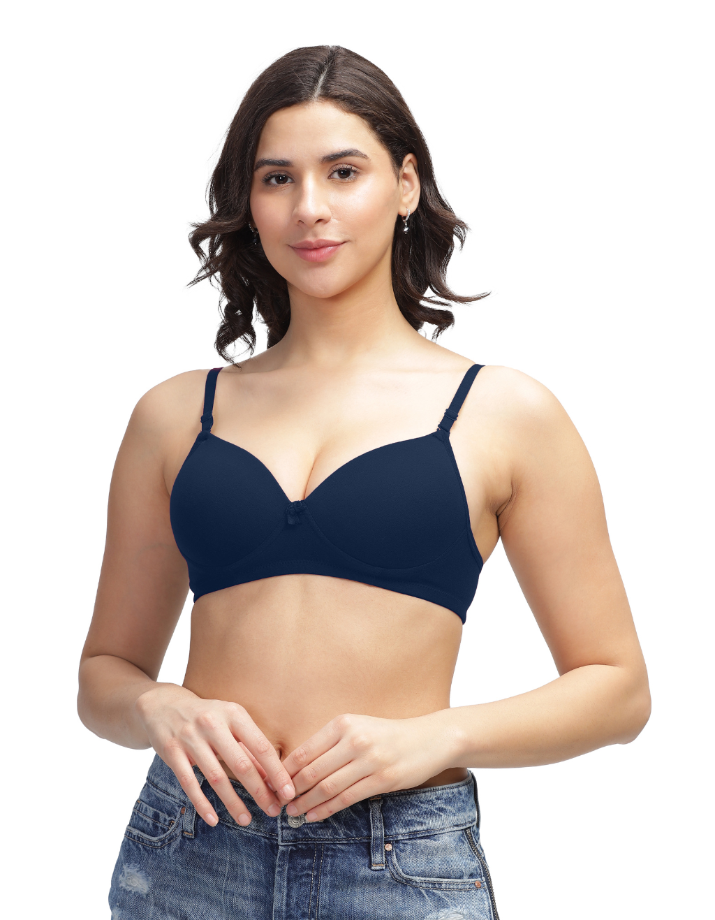 H&F Women's Everyday Padded Non Wired Full Coverage T-shirt Bra