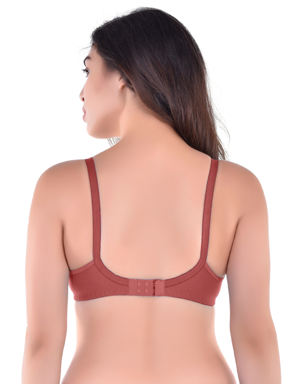 H&F Women's Non Padded and Non Wired Full Coverage Cotton-Rich Fabric in Everyday T-Shirt Bra