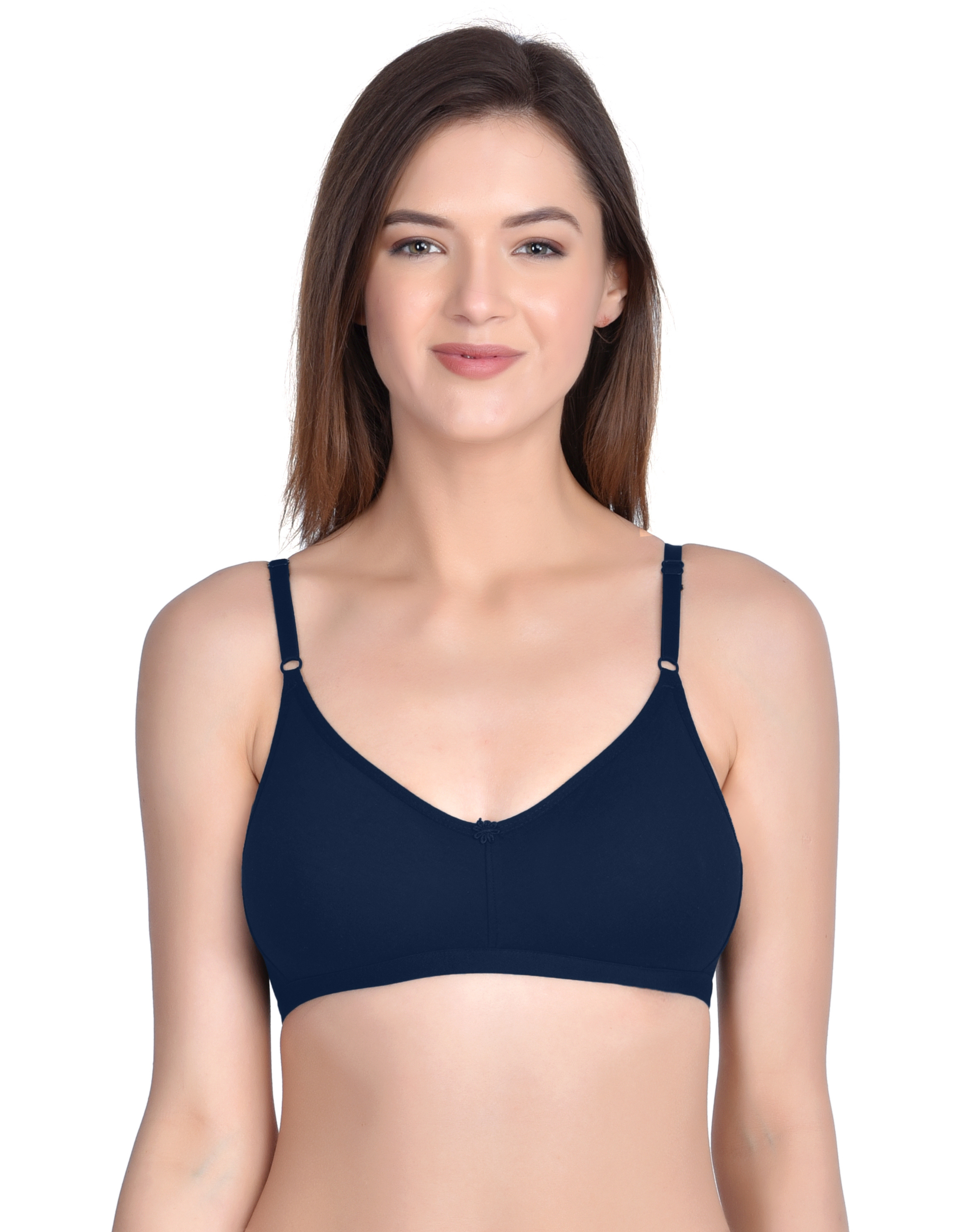 H&F Women's Non Padded and Non Wired Full Coverage Everyday T-Shirt Bra