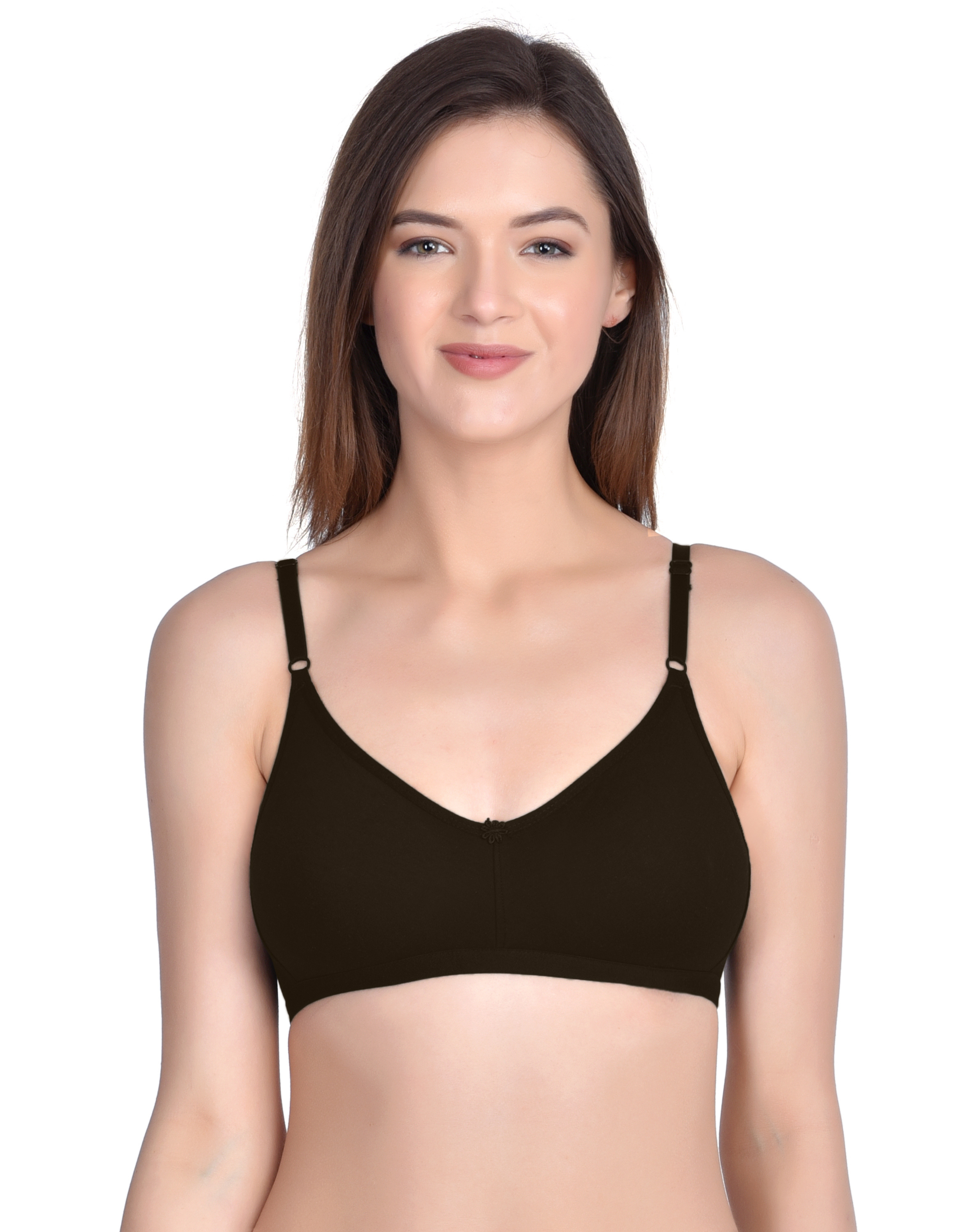 H&F Women's Non Padded and Non Wired Full Coverage Everyday T-Shirt Bra