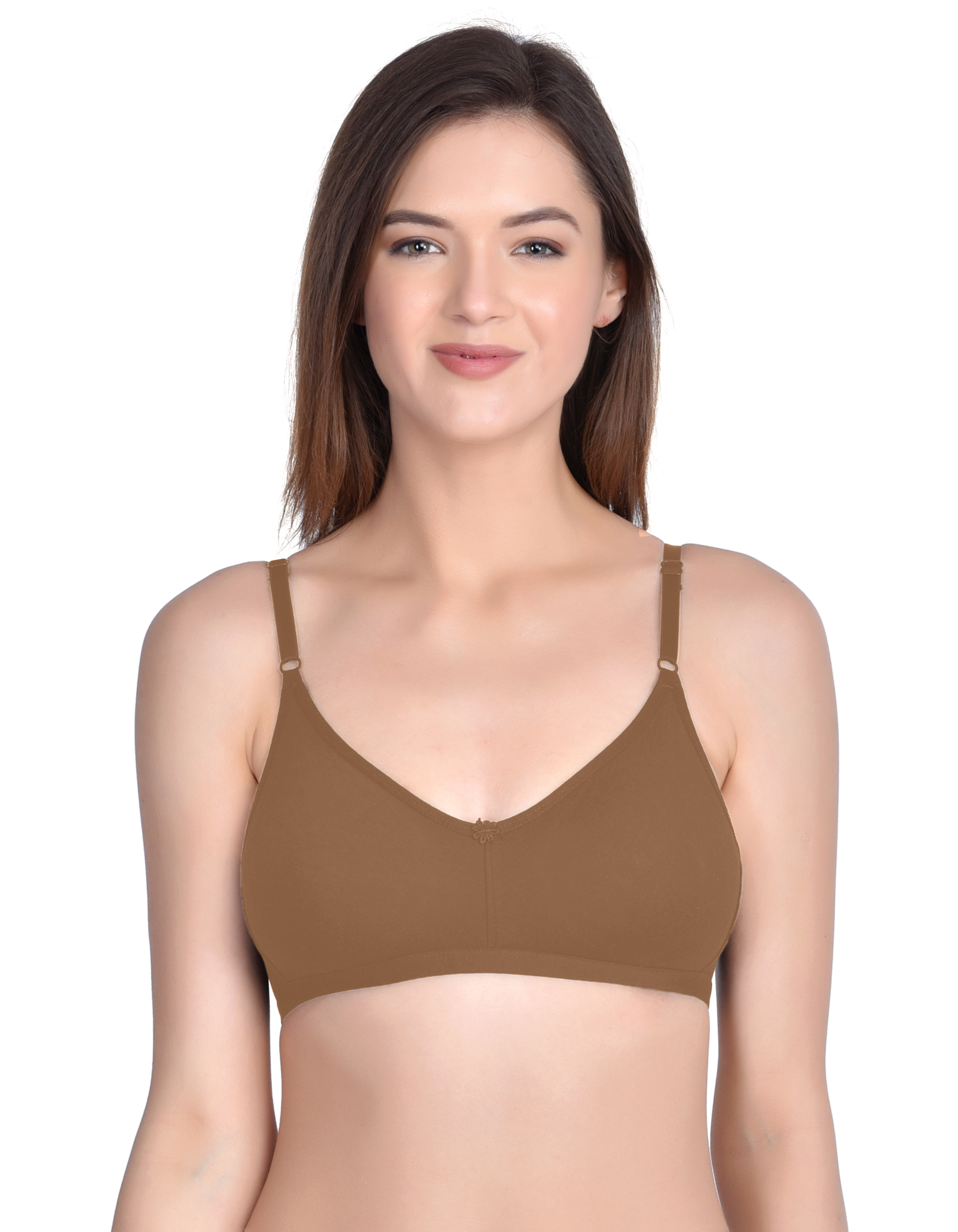 H&F Women's Non Padded and Non Wired Full Coverage Everyday T-Shirt Bra