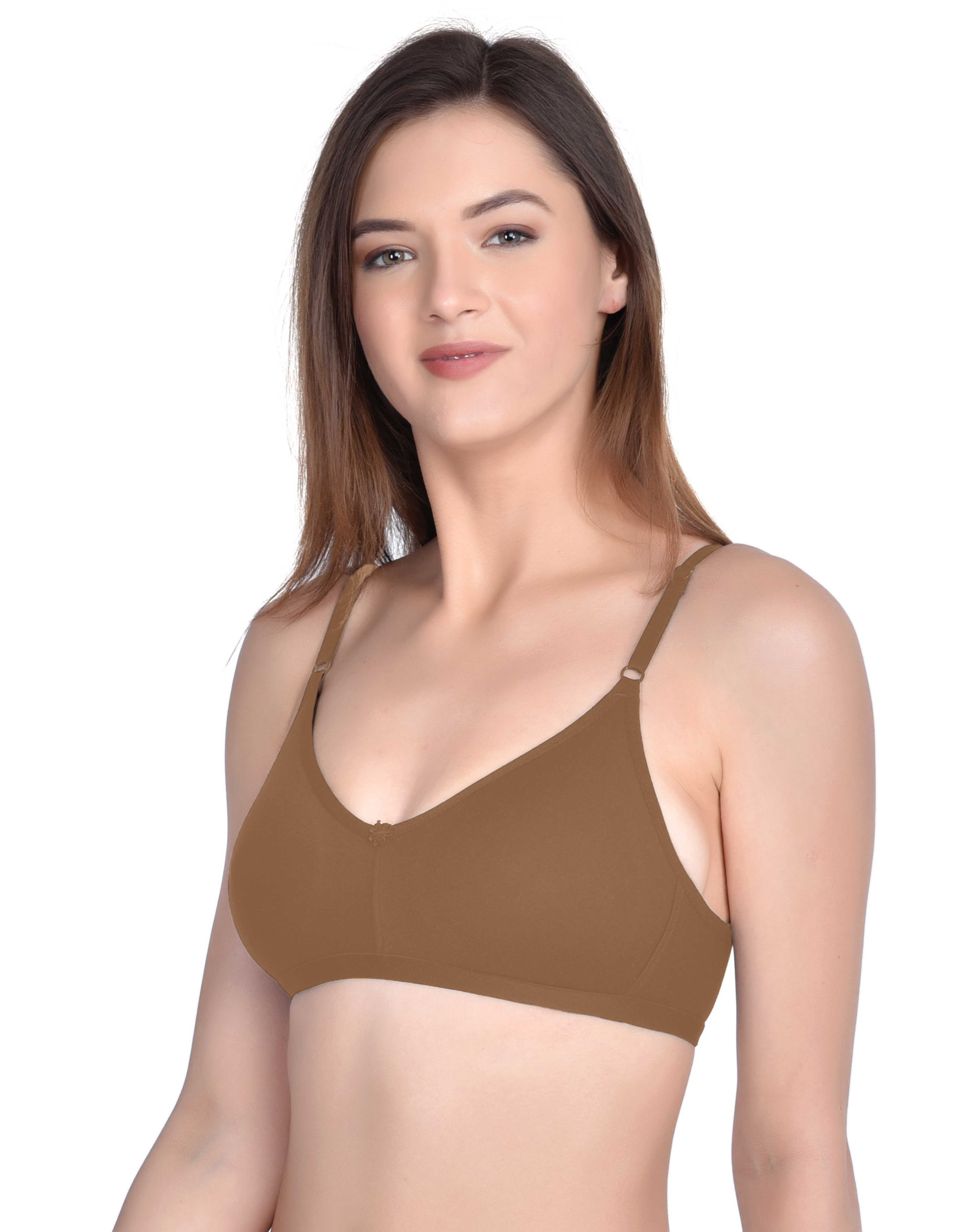 H&F Women's Non Padded and Non Wired Full Coverage Everyday T-Shirt Bra