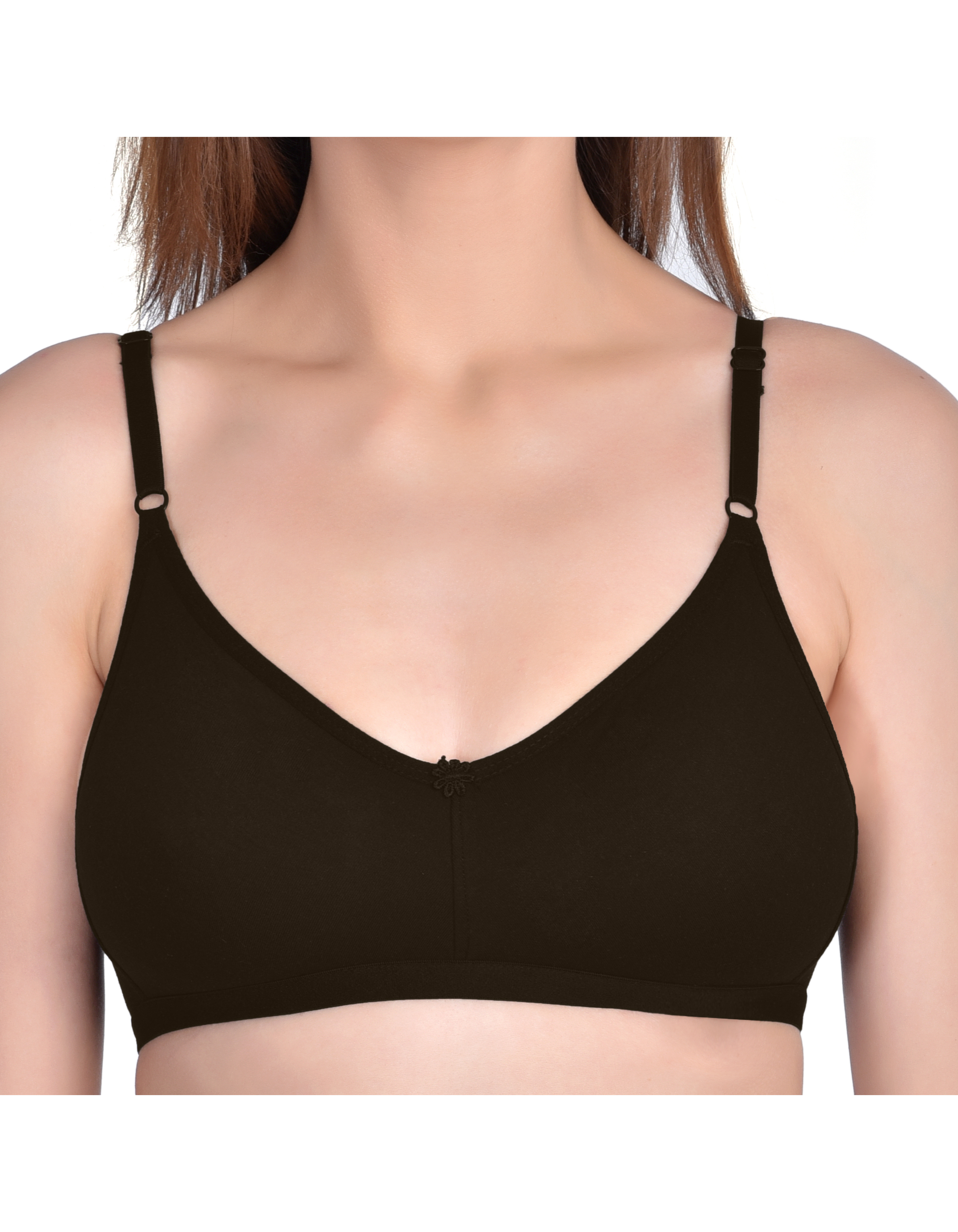 H&F Women's Non Padded and Non Wired Full Coverage Everyday T-Shirt Bra