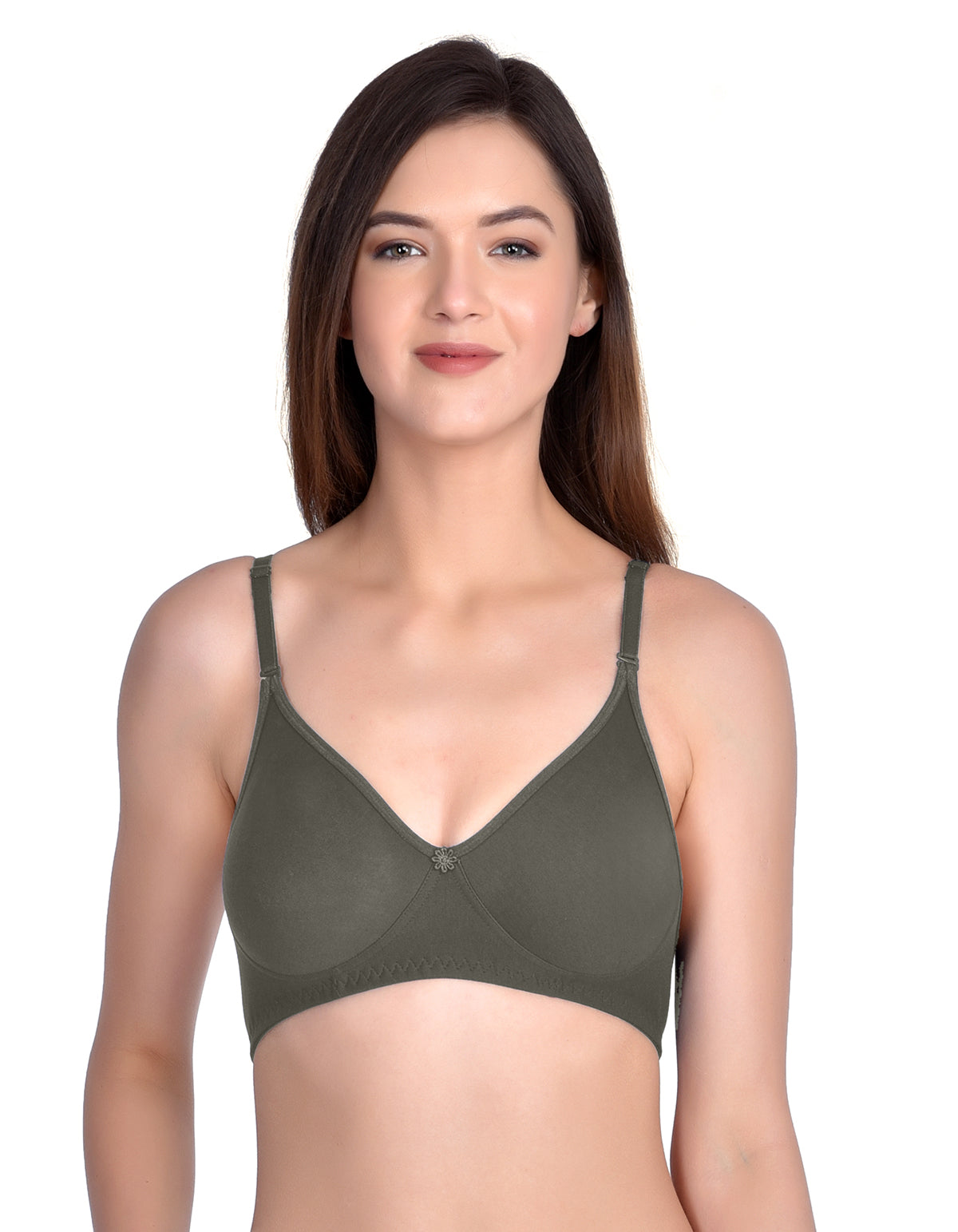 H&F Non-Padded Wirefree Full Coverage Cotton Rich T-shirt Bra