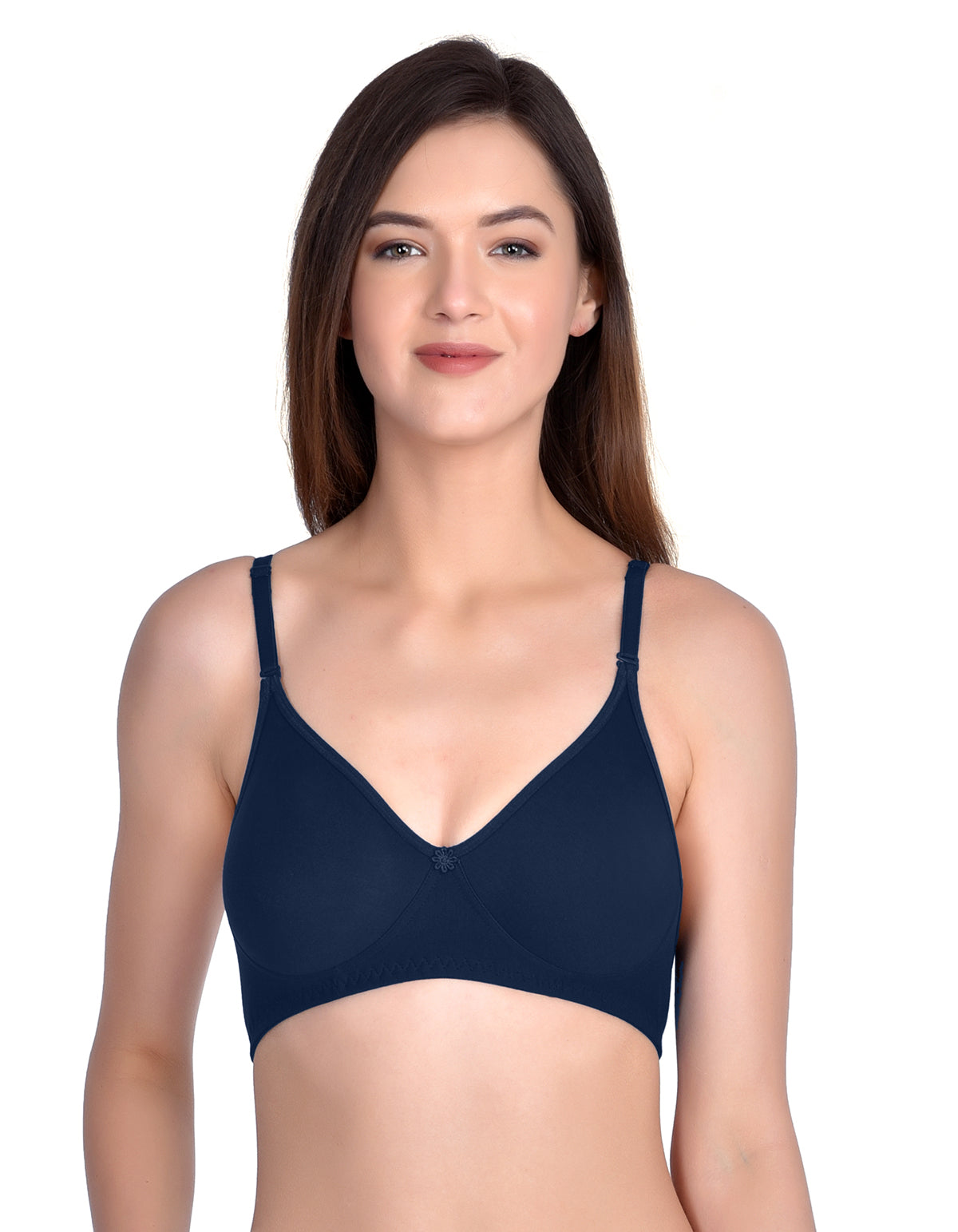 H&F Non-Padded Wirefree Full Coverage Cotton Rich T-shirt Bra