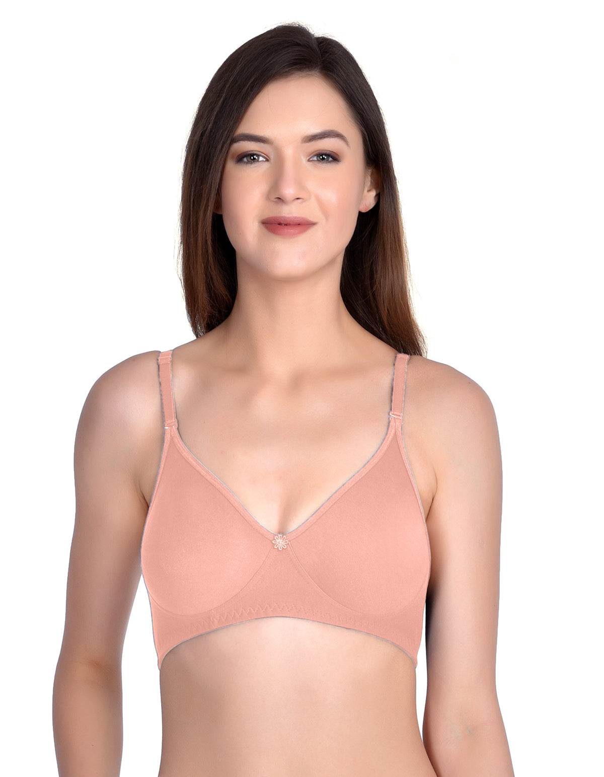 H&F Non-Padded Wirefree Full Coverage Cotton Rich T-shirt Bra