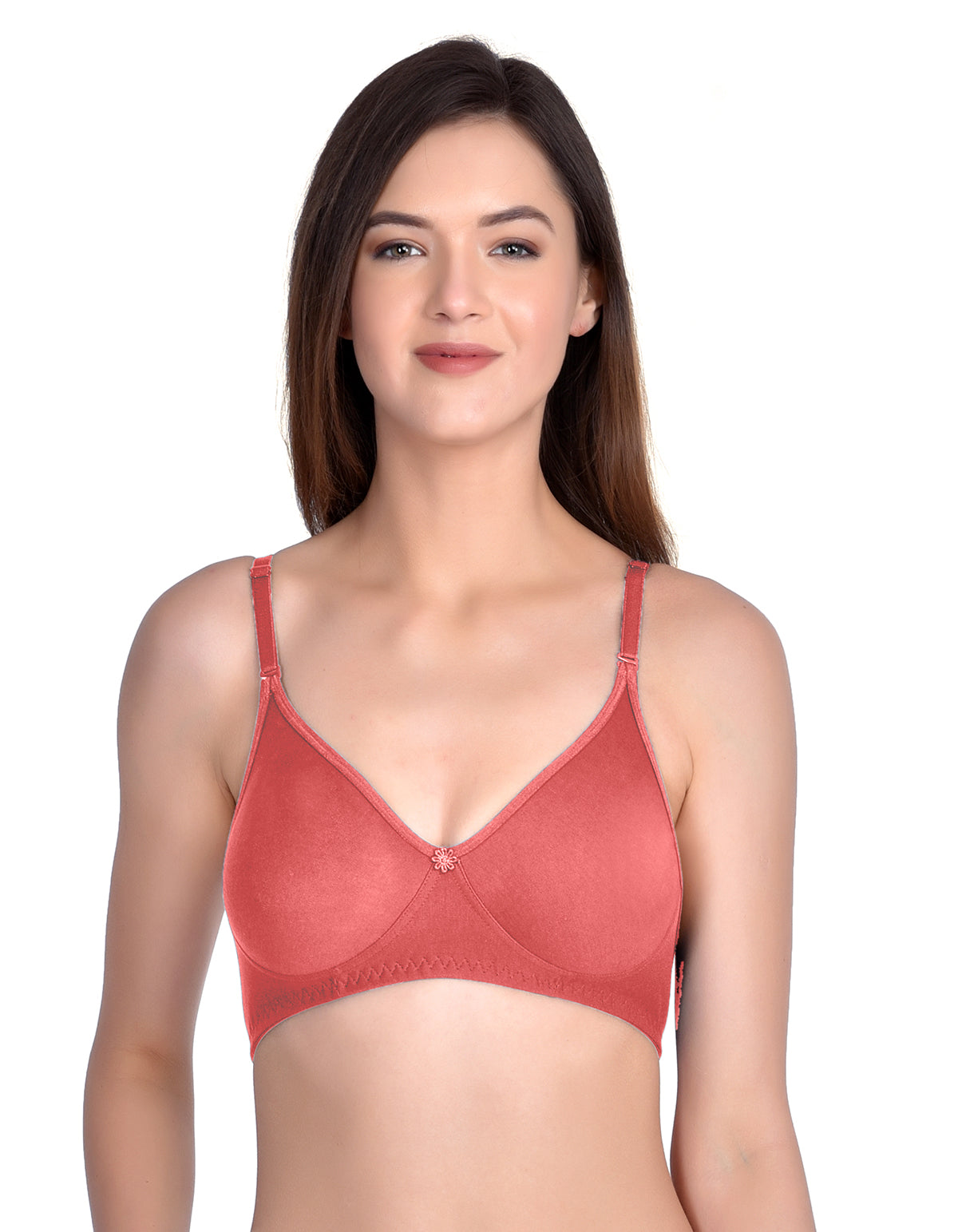 H&F Non-Padded Wirefree Full Coverage Cotton Rich T-shirt Bra