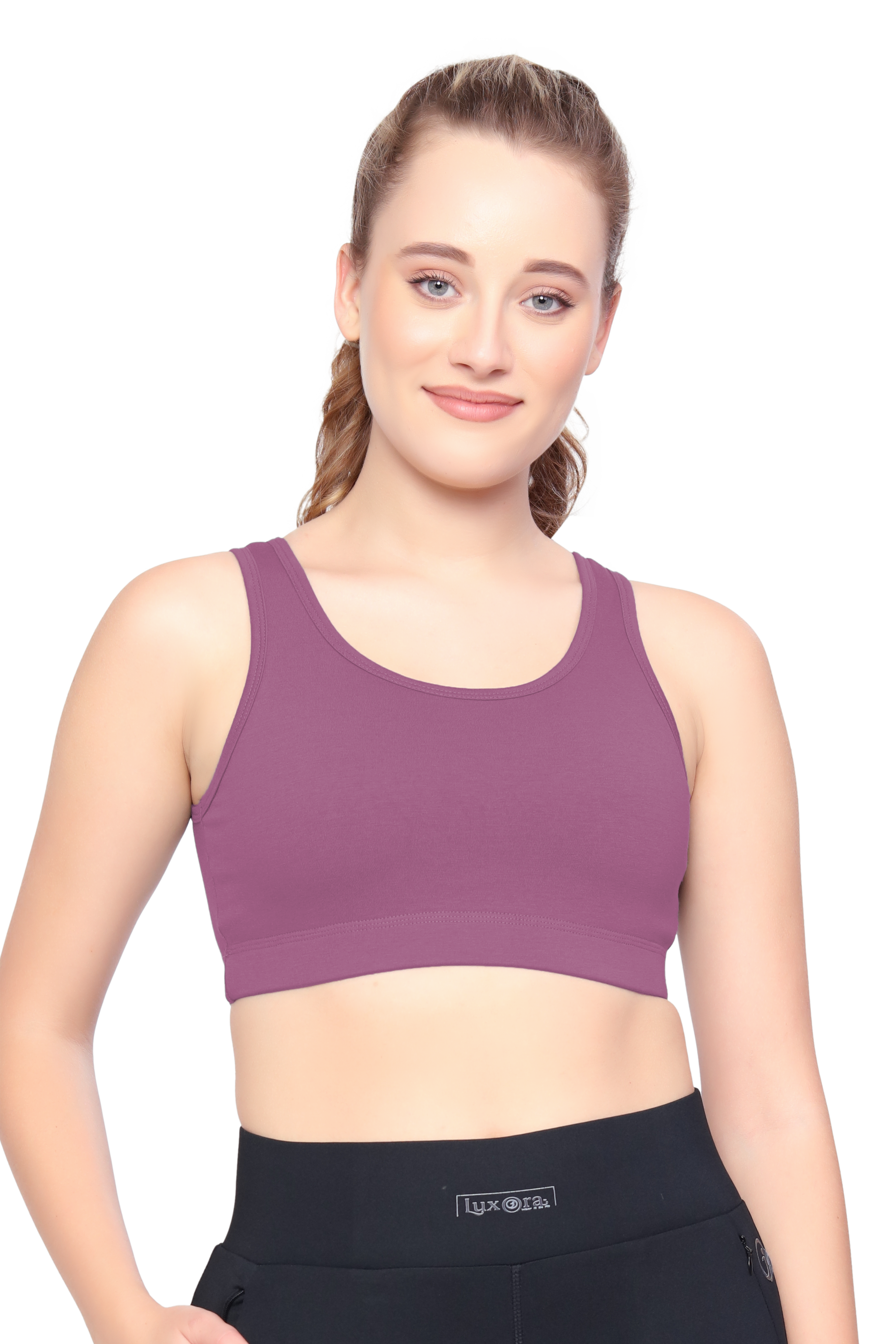 H&F Women's Non Padded Wire-Free Full Coverage Maximum Comfort and support slip on Active Sports Bra