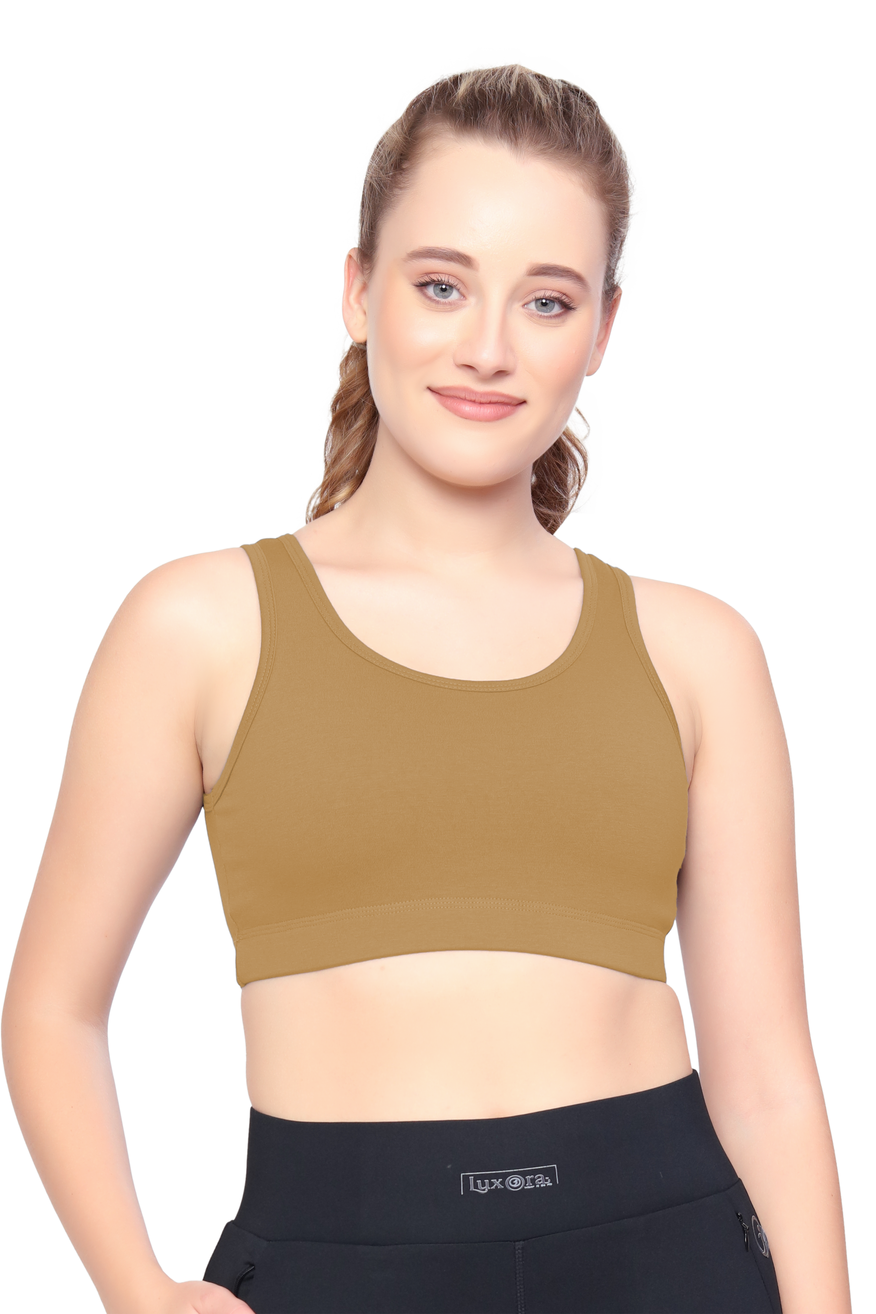 H&F Women's Non Padded Wire-Free Full Coverage Maximum Comfort and support slip on Active Sports Bra