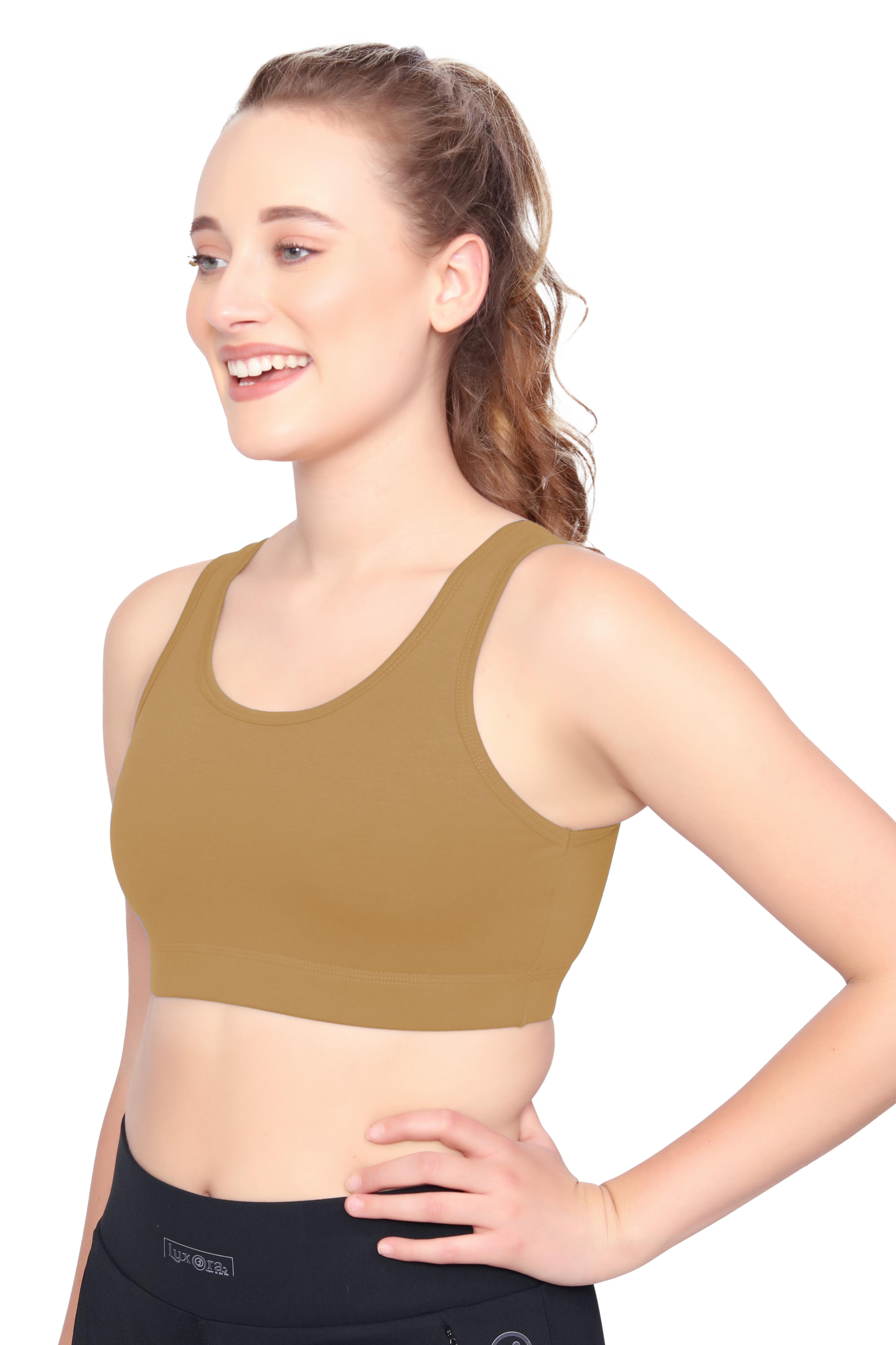 H&F Women's Non Padded Wire-Free Full Coverage Maximum Comfort and support slip on Active Sports Bra