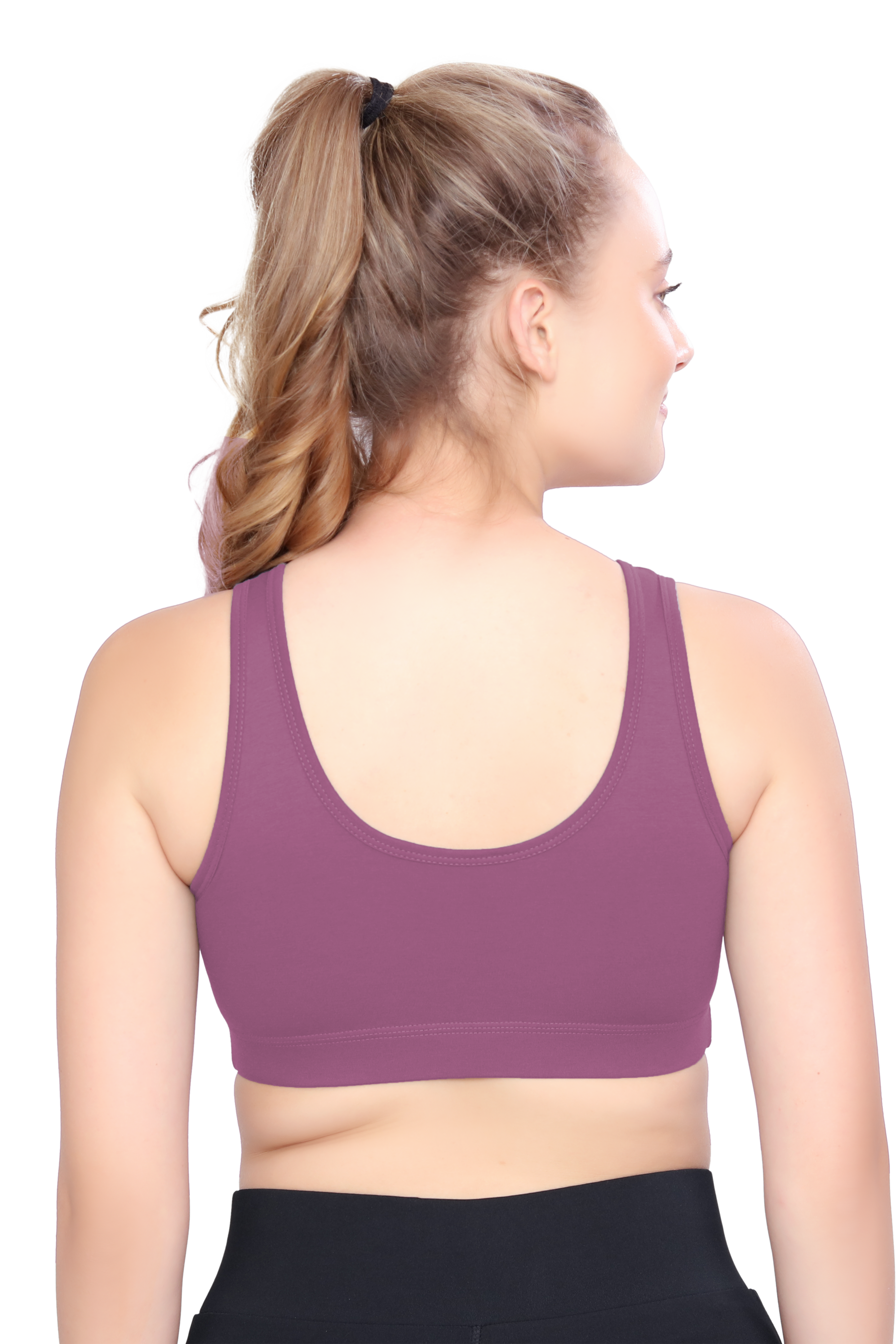 H&F Women's Non Padded Wire-Free Full Coverage Maximum Comfort and support slip on Active Sports Bra