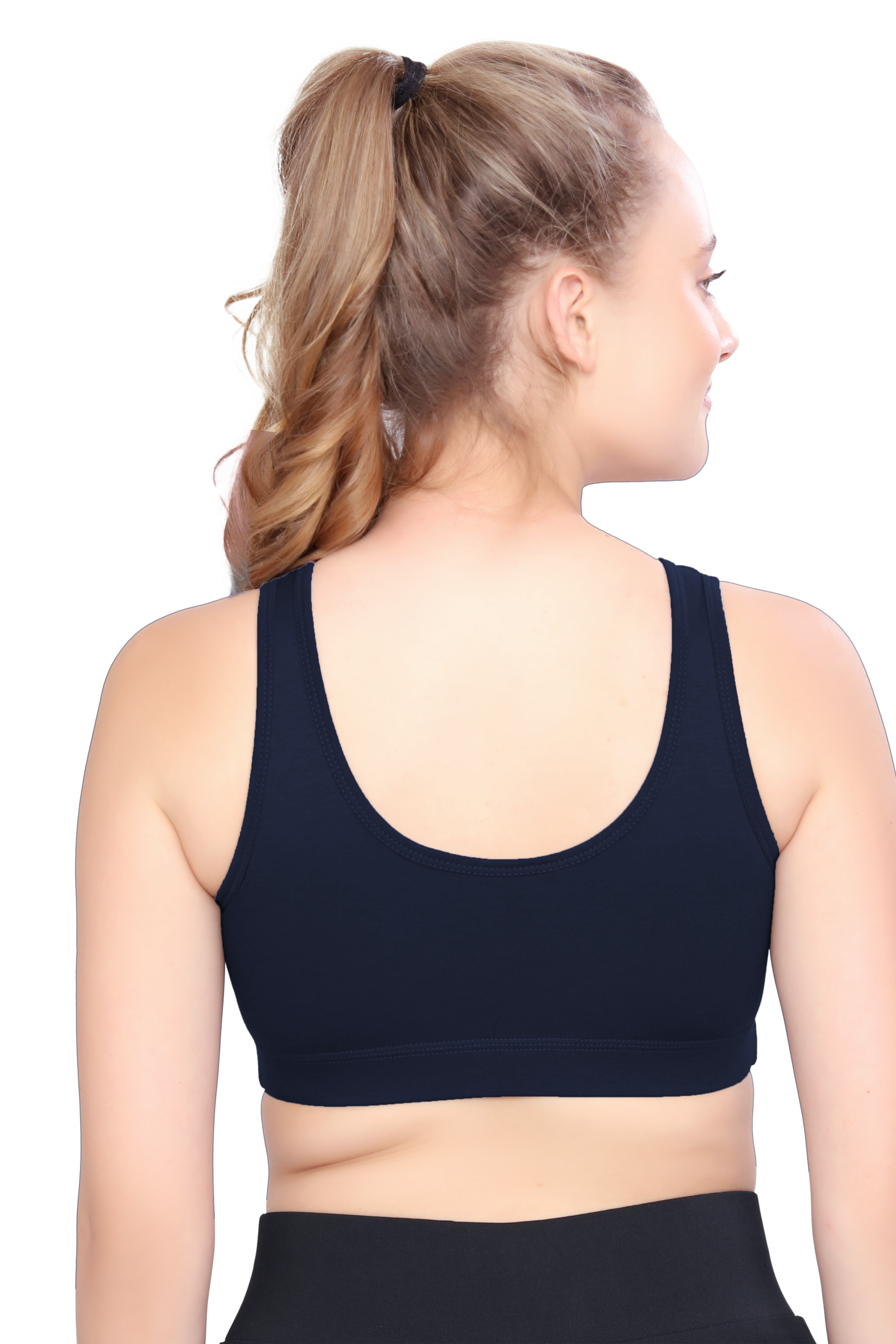 H&F Women's Non Padded Wire-Free Full Coverage Maximum Comfort and support slip on Active Sports Bra