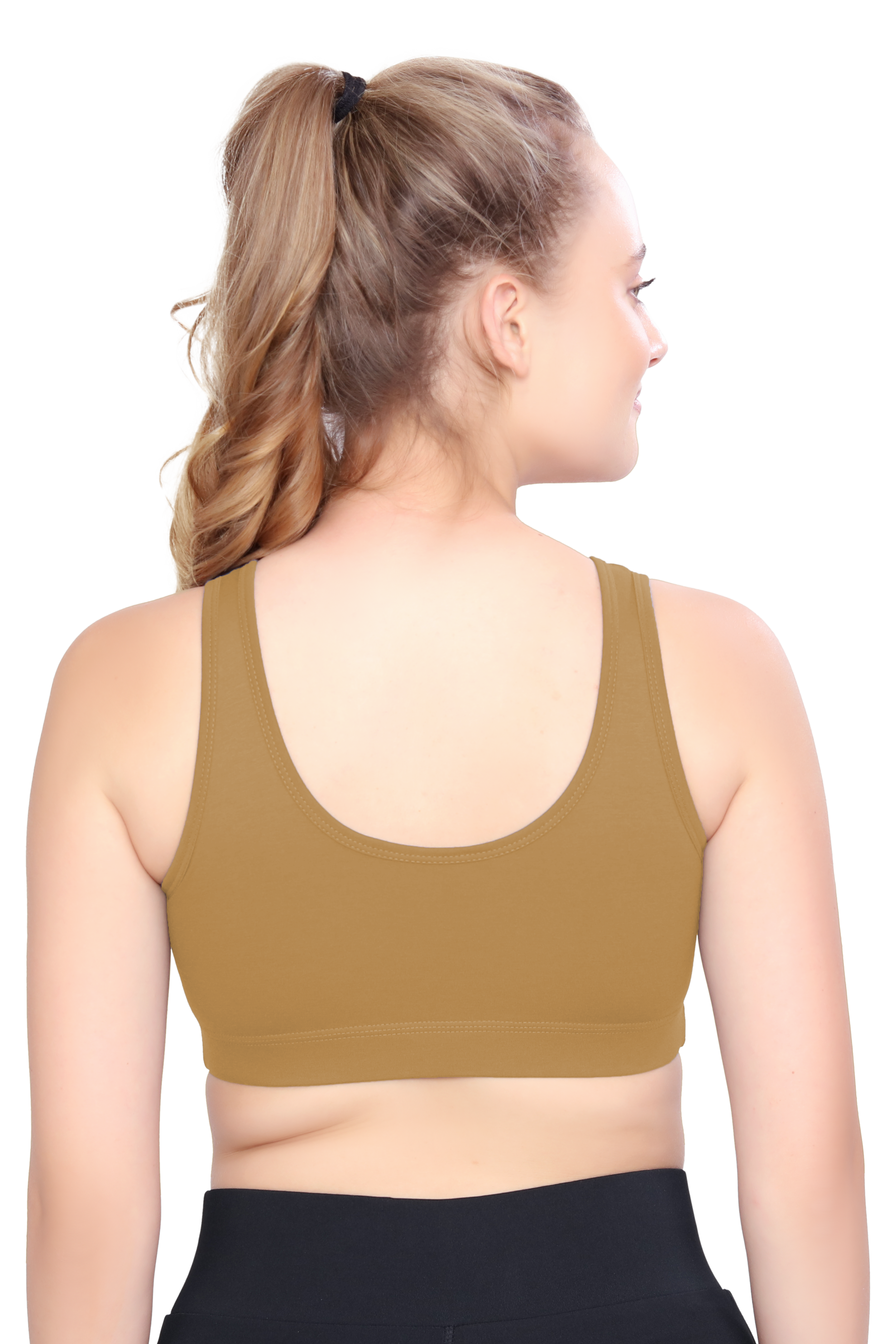 H&F Women's Non Padded Wire-Free Full Coverage Maximum Comfort and support slip on Active Sports Bra