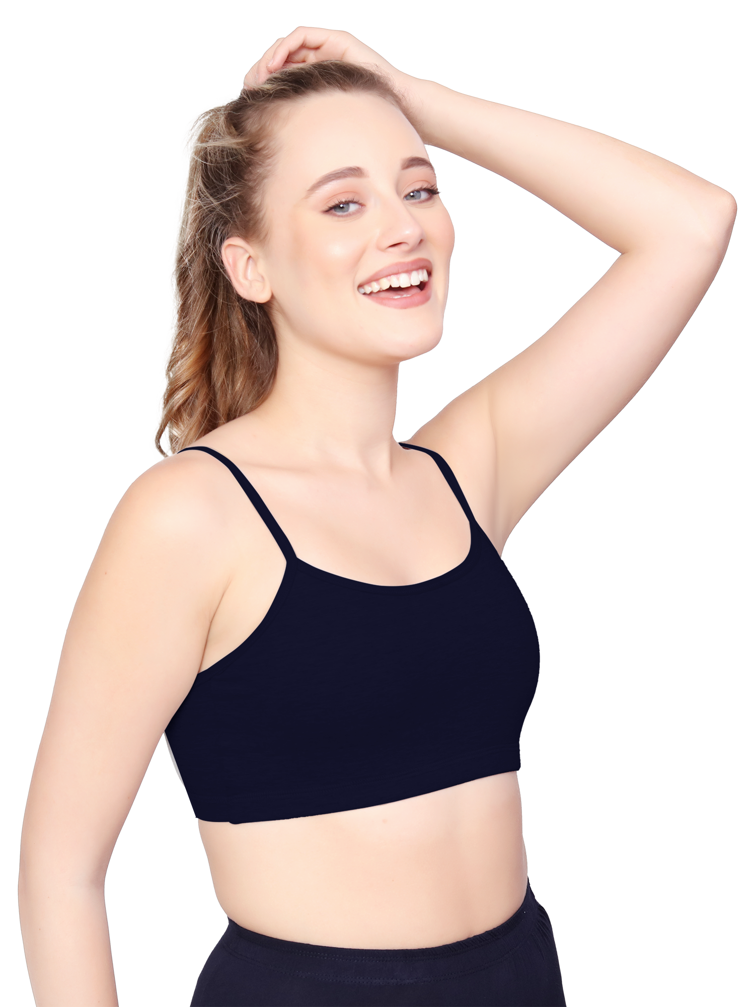 H&F Women's  Non Padded Wire-Free Full Coverage Maximum Comfort and support slip on Active Sports Bra