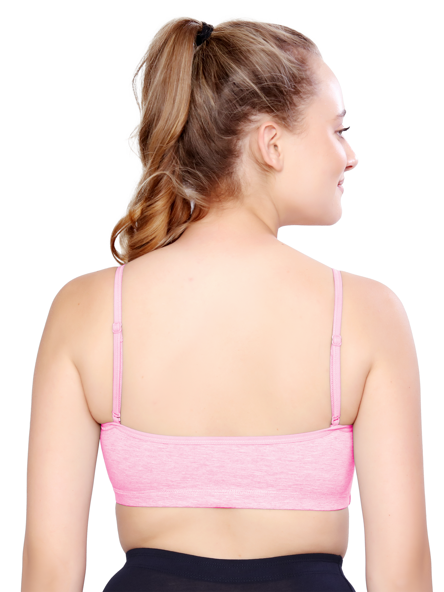 H&F Women's  Non Padded Wire-Free Full Coverage Maximum Comfort and support slip on Active Sports Bra