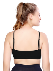 H&F Women's  Non Padded Wire-Free Full Coverage Maximum Comfort and support slip on Active Sports Bra