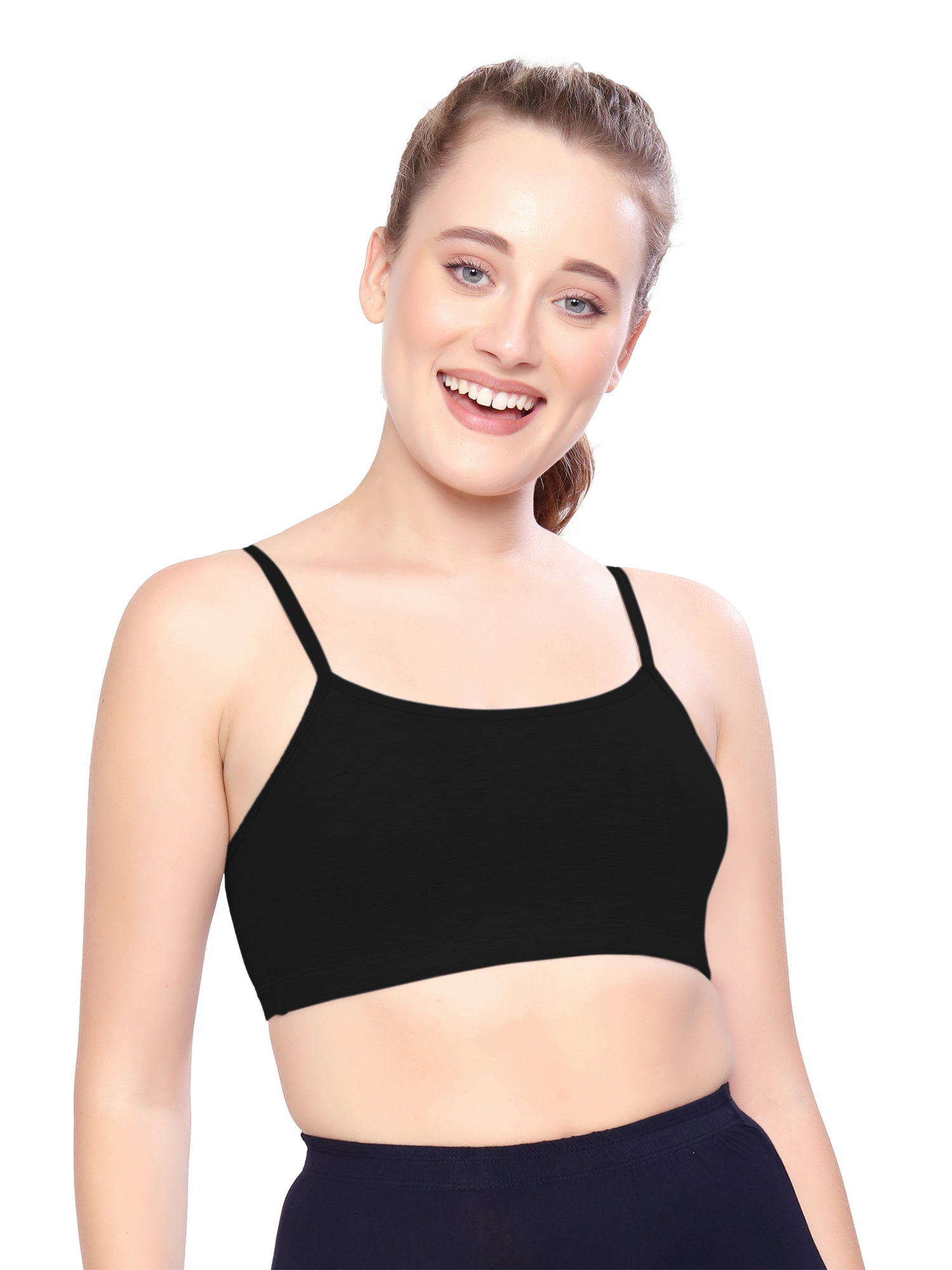 H&F Women's  Non Padded Wire-Free Full Coverage Maximum Comfort and support slip on Active Sports Bra