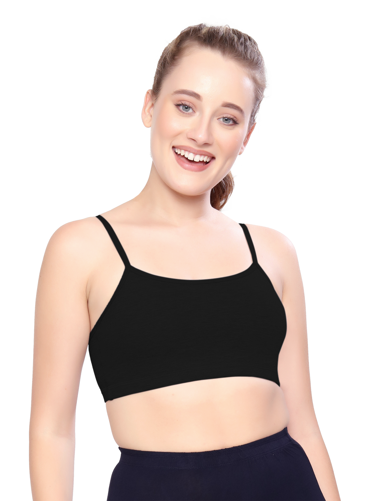 H&F Women's  Non Padded Wire-Free Full Coverage Maximum Comfort and support slip on Active Sports Bra