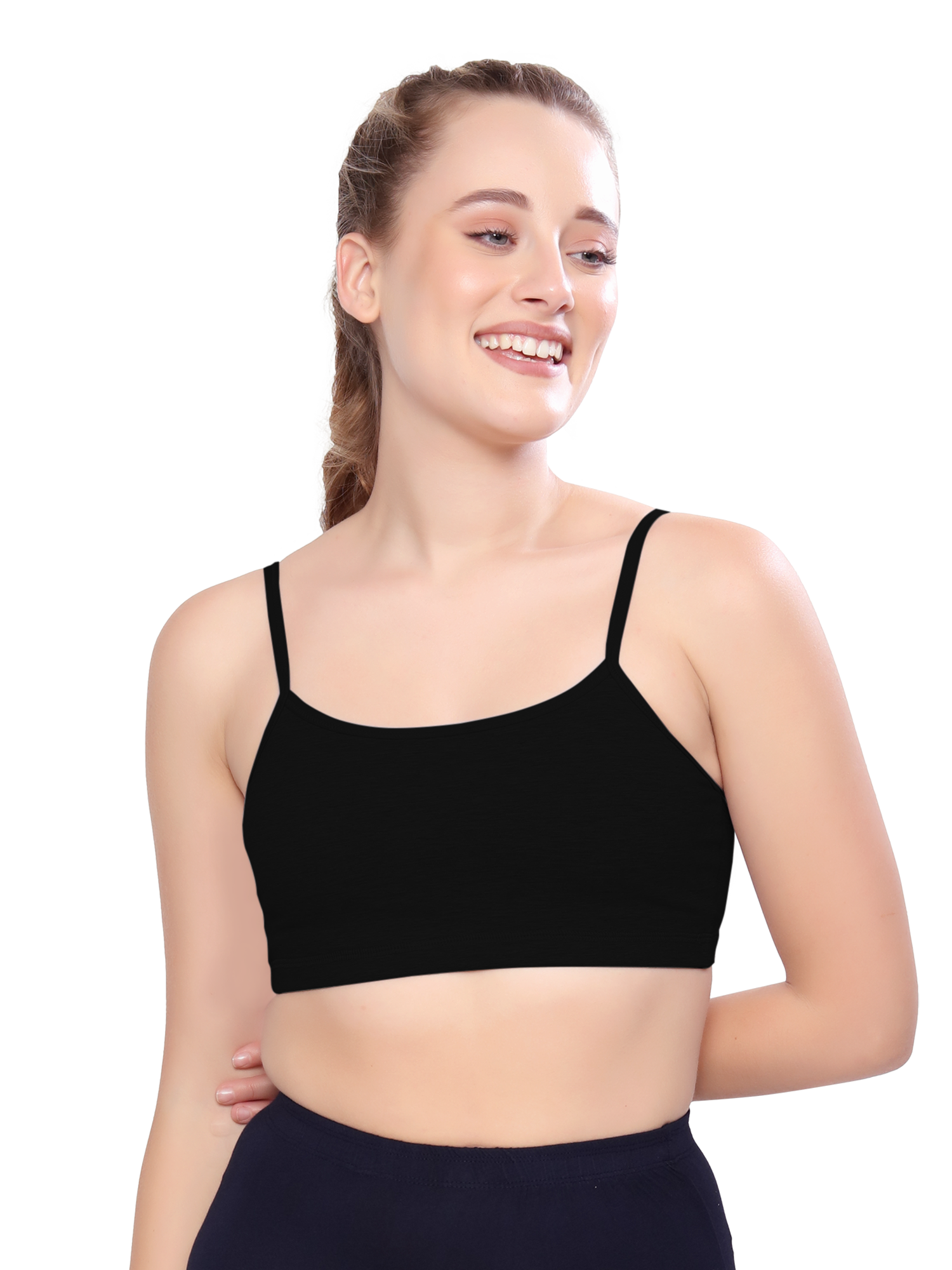 H&F Women's  Non Padded Wire-Free Full Coverage Maximum Comfort and support slip on Active Sports Bra