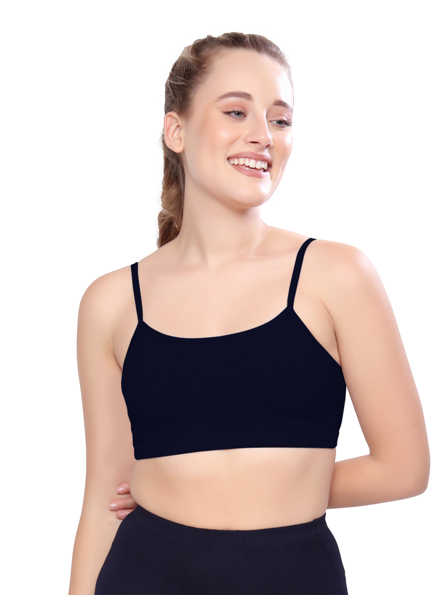 H&F Women's  Non Padded Wire-Free Full Coverage Maximum Comfort and support slip on Active Sports Bra