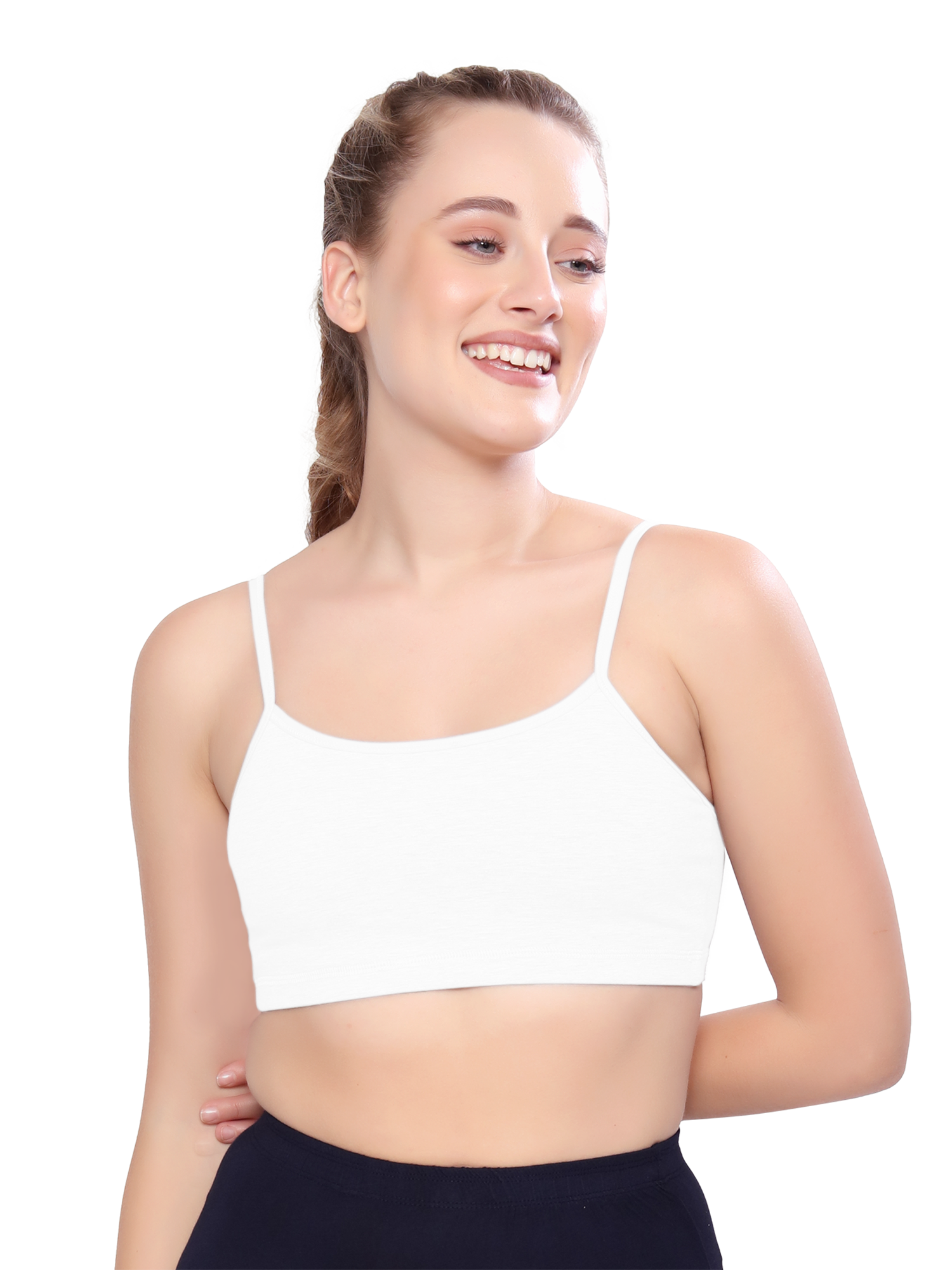 H&F Women's  Non Padded Wire-Free Full Coverage Maximum Comfort and support slip on Active Sports Bra